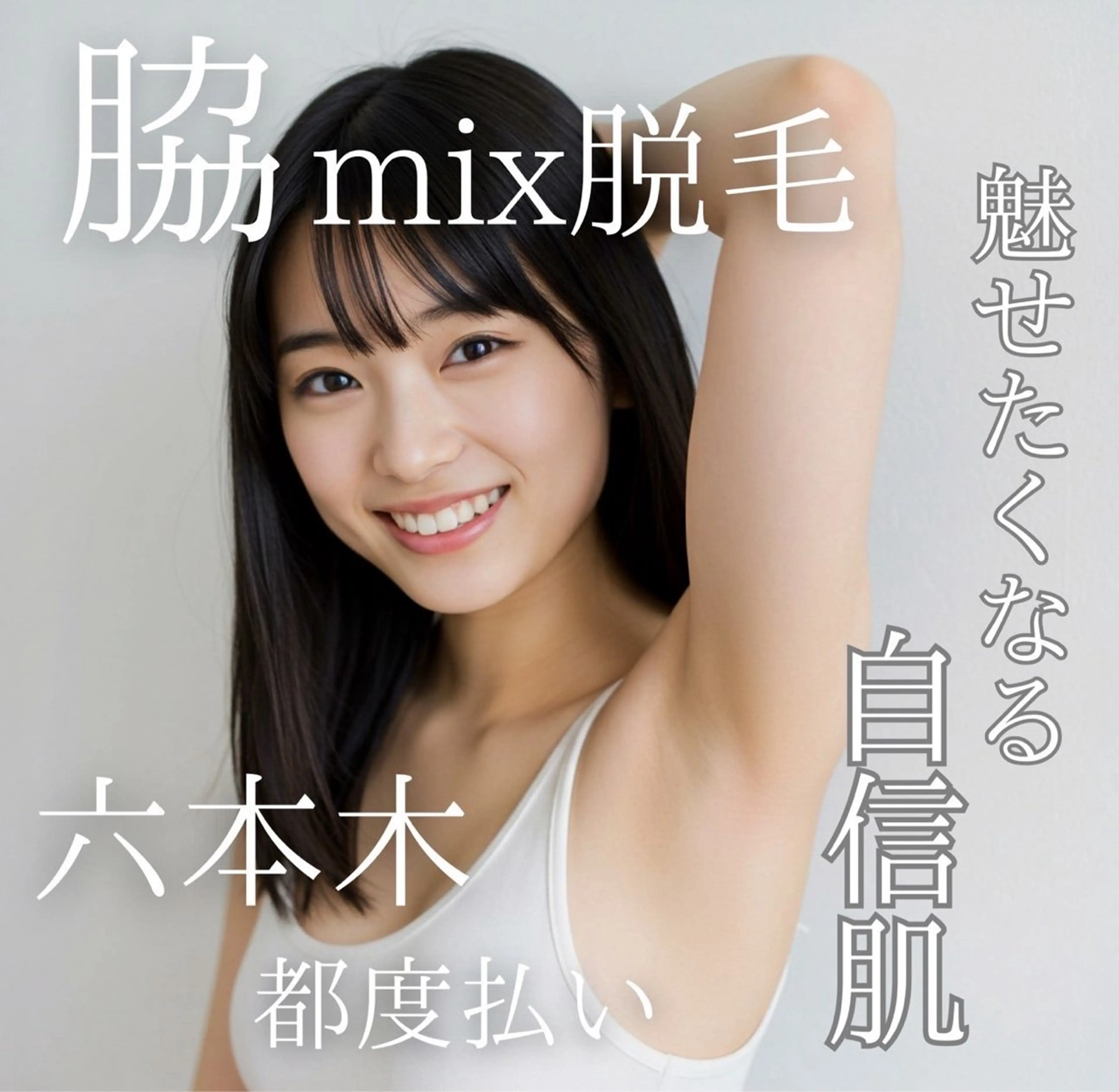 【平日限定】女性🦄脇　光脱毛　¥3,000✨あとちょっとで無くなる！という方にオススメ🤩シェービングの上ご来店下さいの写真