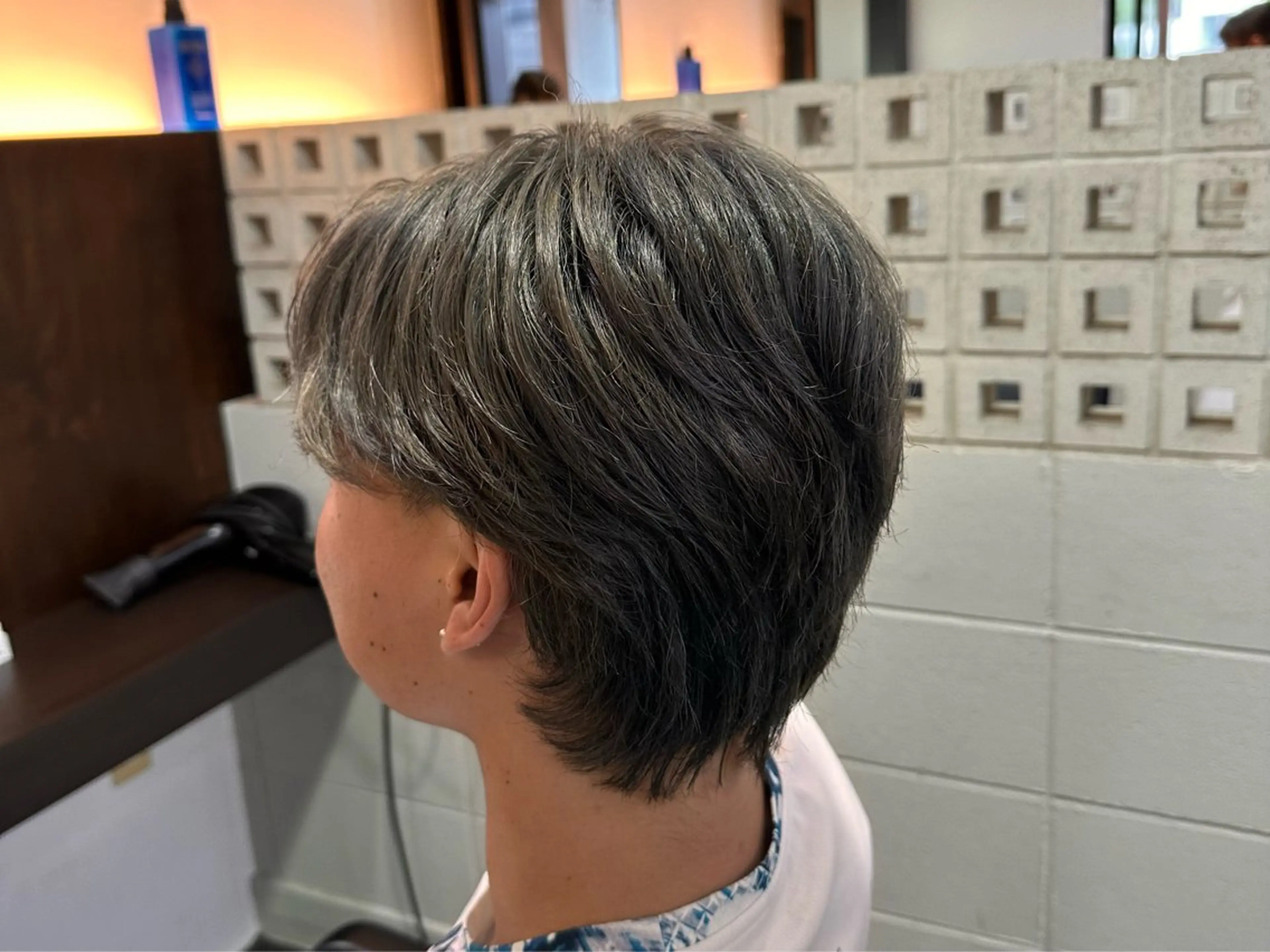 メンズ ヘアカラー レイヤー/顔まわり/ 南草津/ゴトウのヘアスタイル