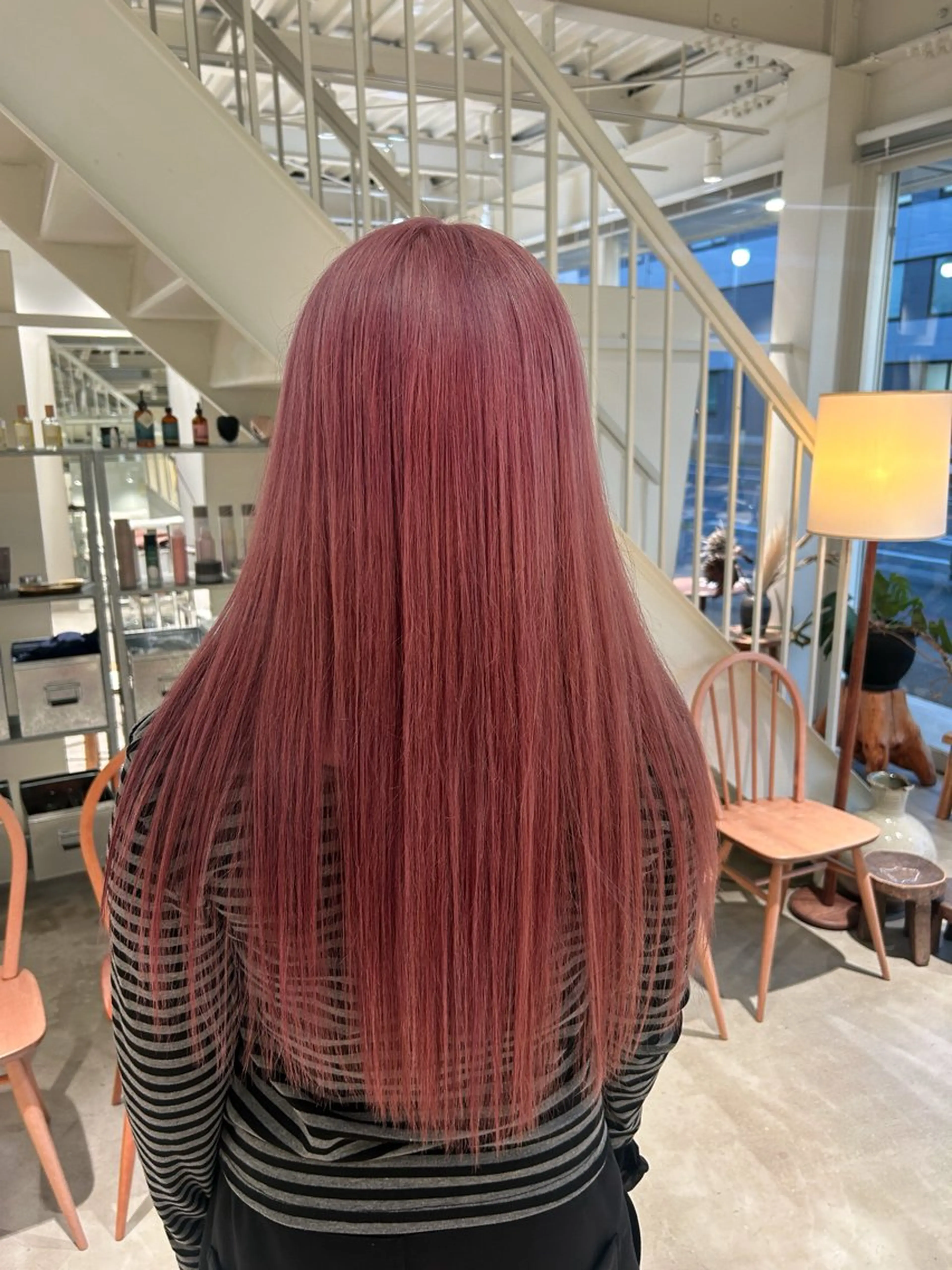 ロング カラー ヘアカラー 篠原 若奈のヘアスタイル