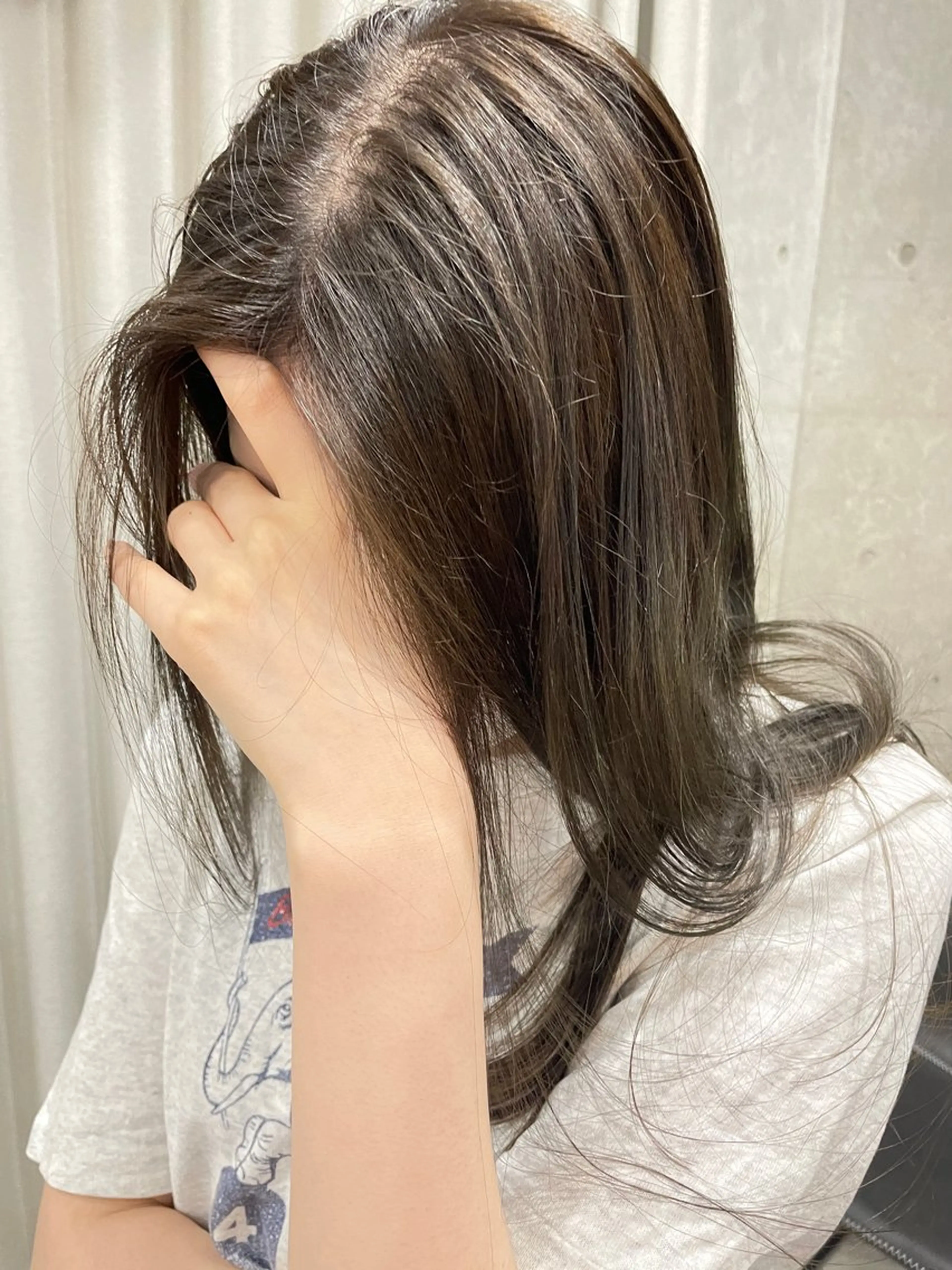 セミロング カラー カット ヘアカラー 表参道🌿赤み消し カラー/チナツのヘアスタイル