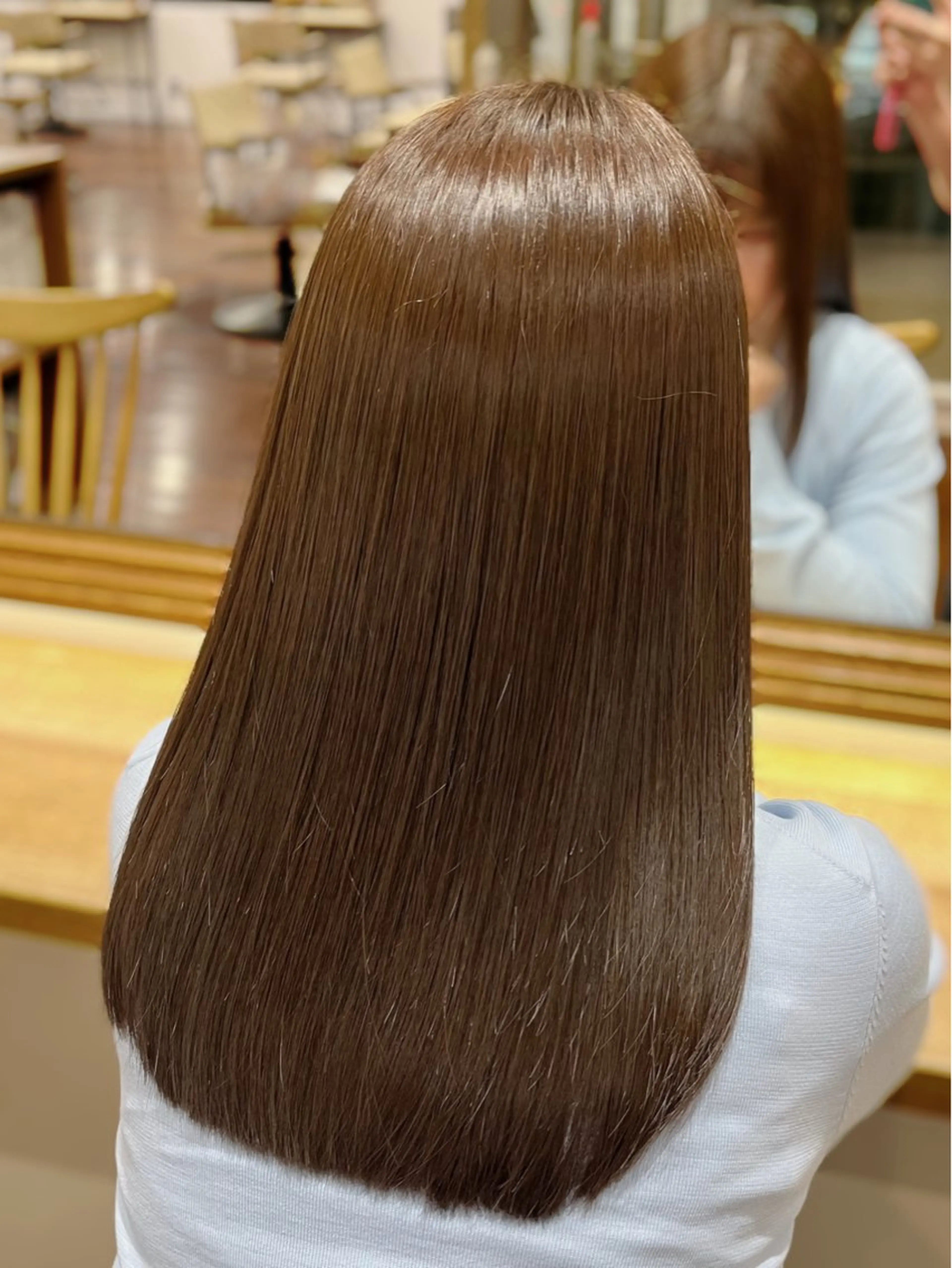 ミディアム カラー ベージュカラー ヘアカラー 🎀仙台/艶カラー /暖色/ありさ🎀のヘアスタイル