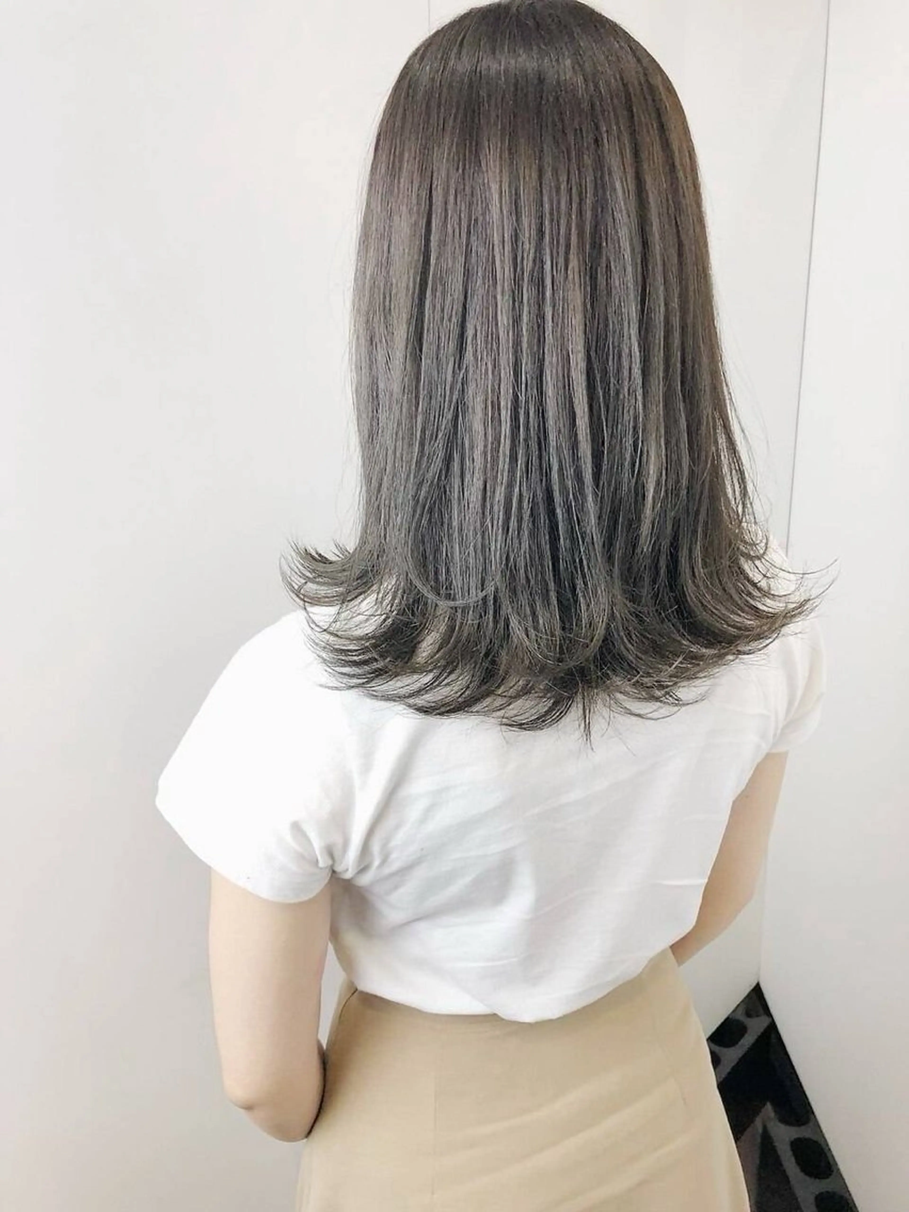 セミロング カラー 縮毛矯正/髪質改善 ルクア9F/小倉悠佑のヘアスタイル