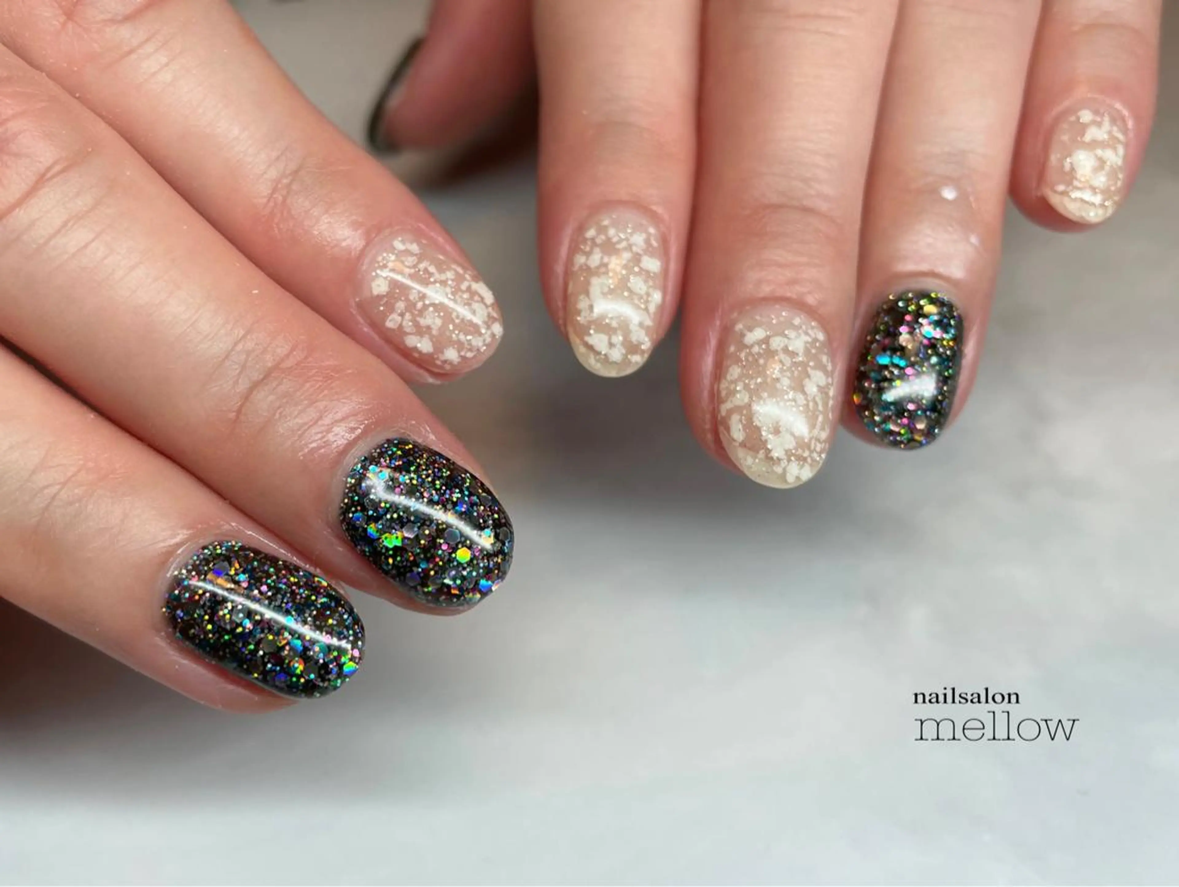 ネイル ラメ(グリッター) 大山 浩美のネイルデザイン