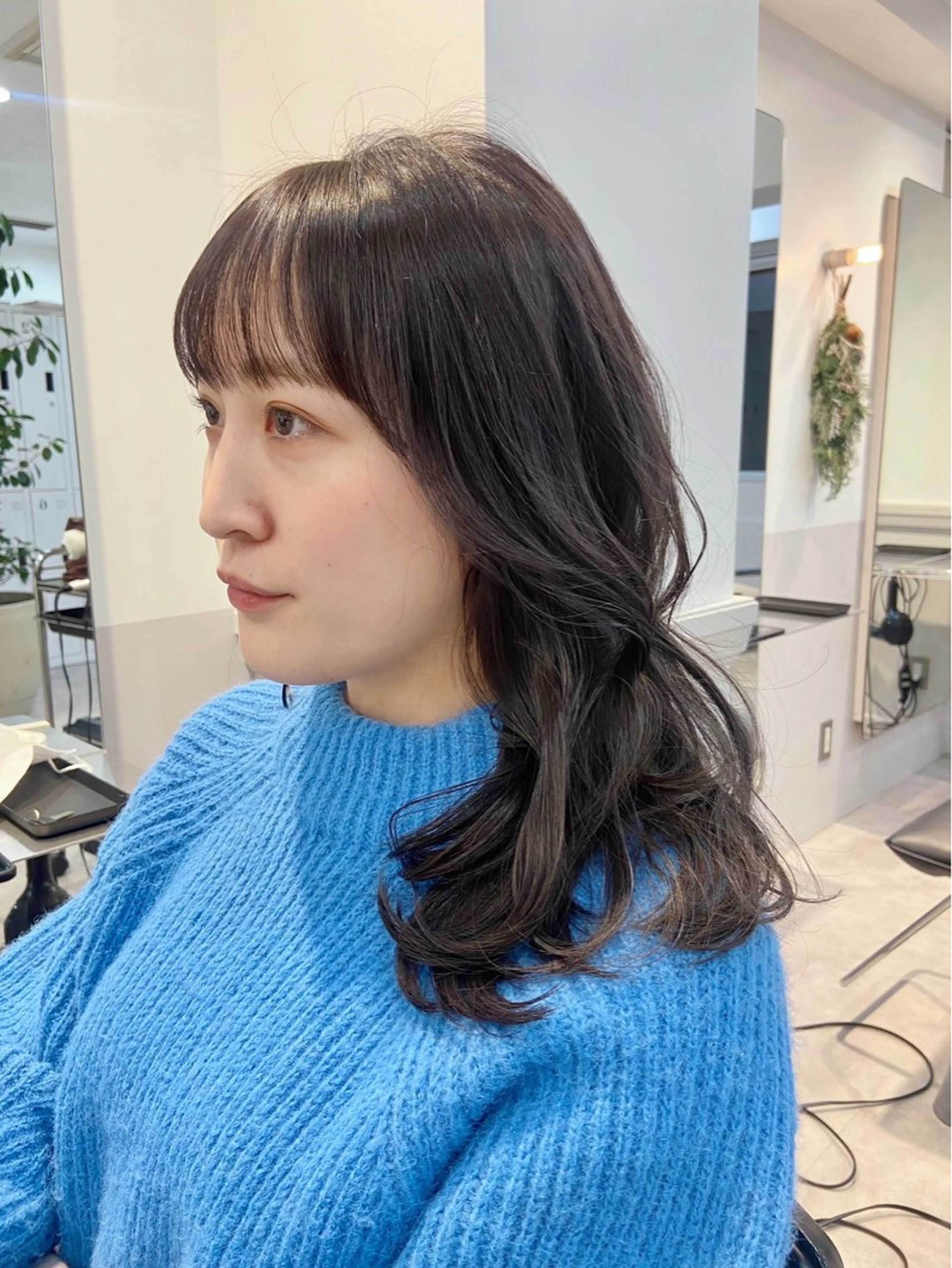 セミロング カラー ボブカット/ 尾崎龍聖のヘアスタイル