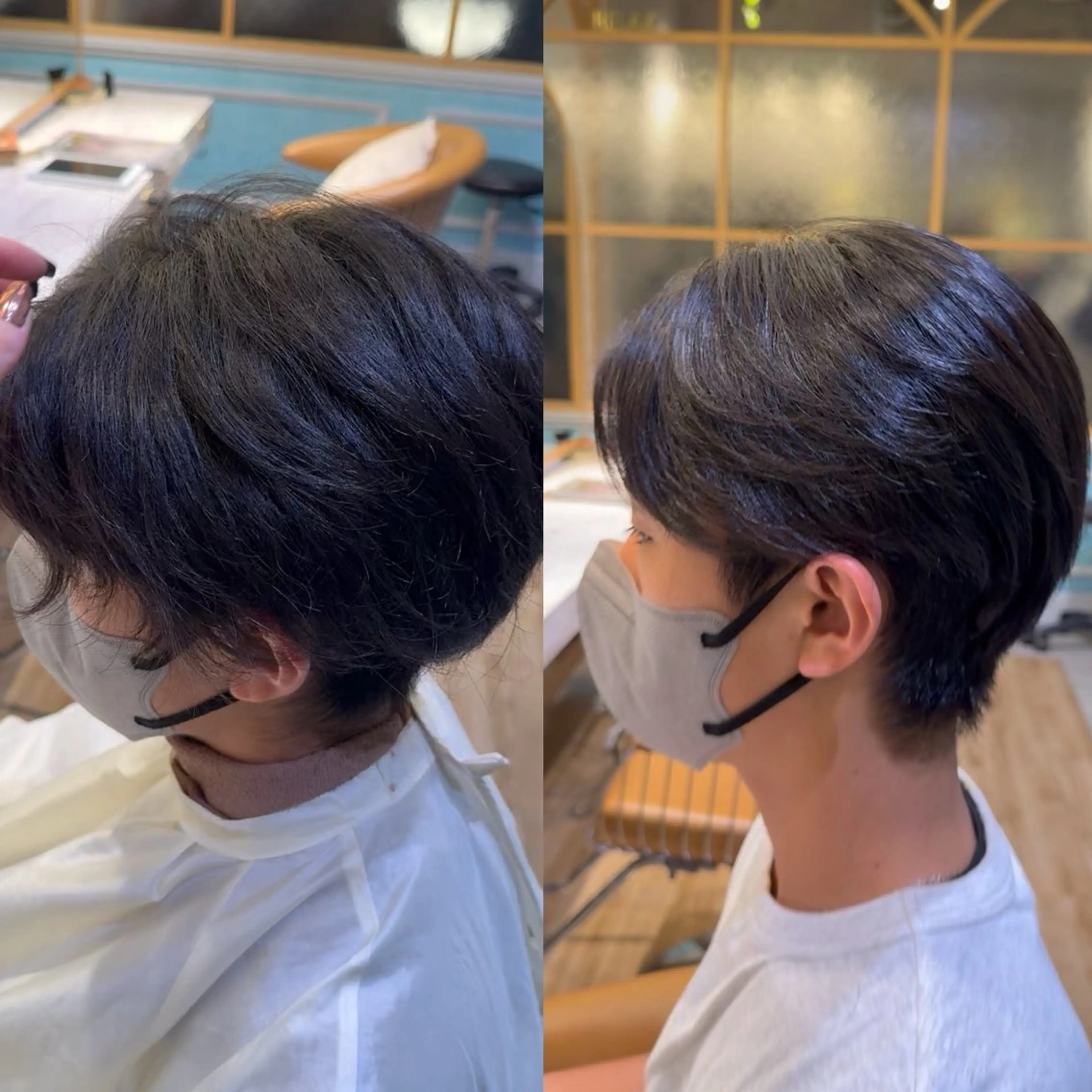 メンズ カット 縮毛矯正 トリートメント rina似合わせ レイヤー/メンズのヘアスタイル