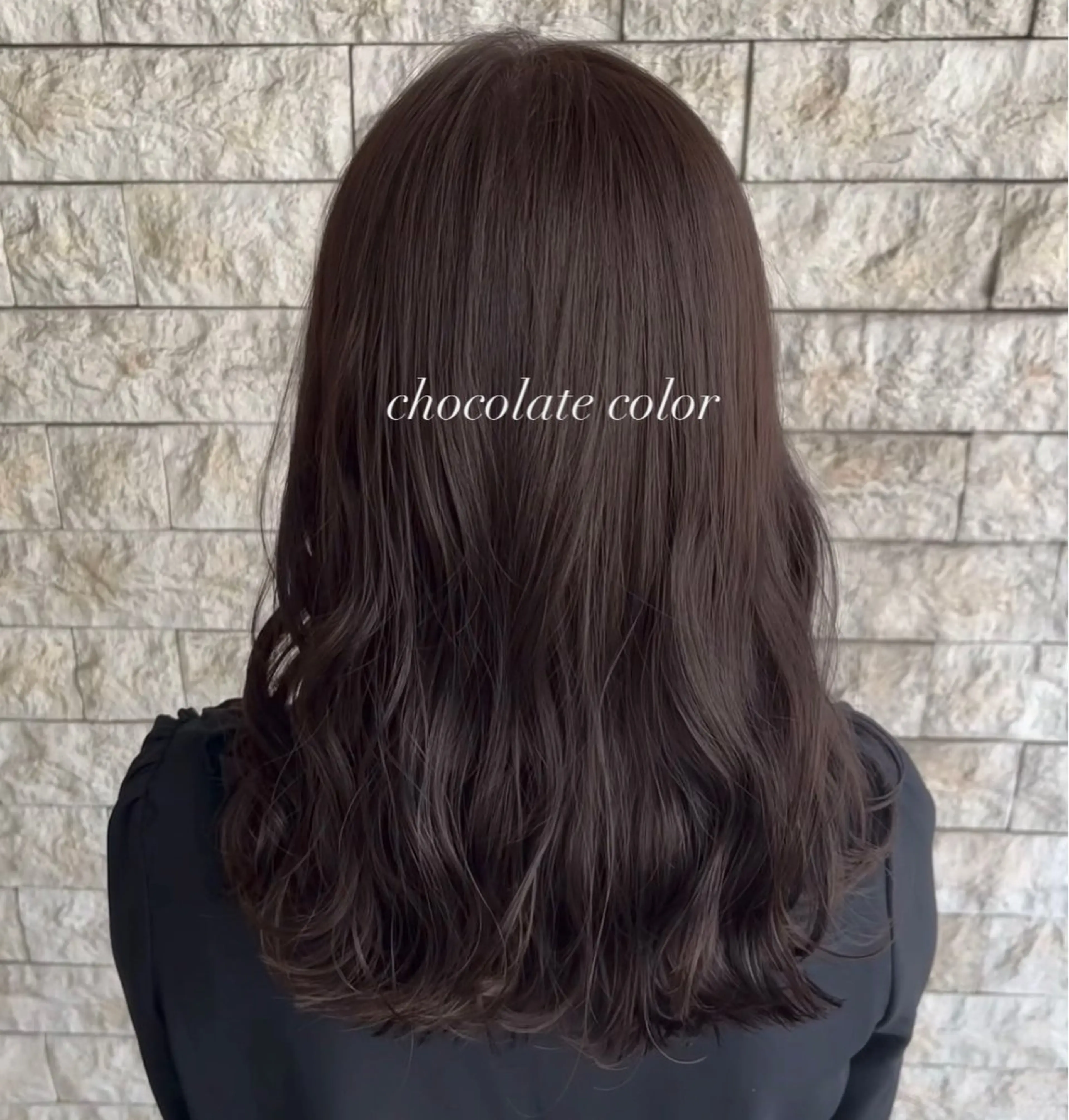 セミロング カラー ブリーチ ブラウンカラー ブリーチなしカラー 透明感カラー／ 艶感カラー／RAMUのヘアスタイル