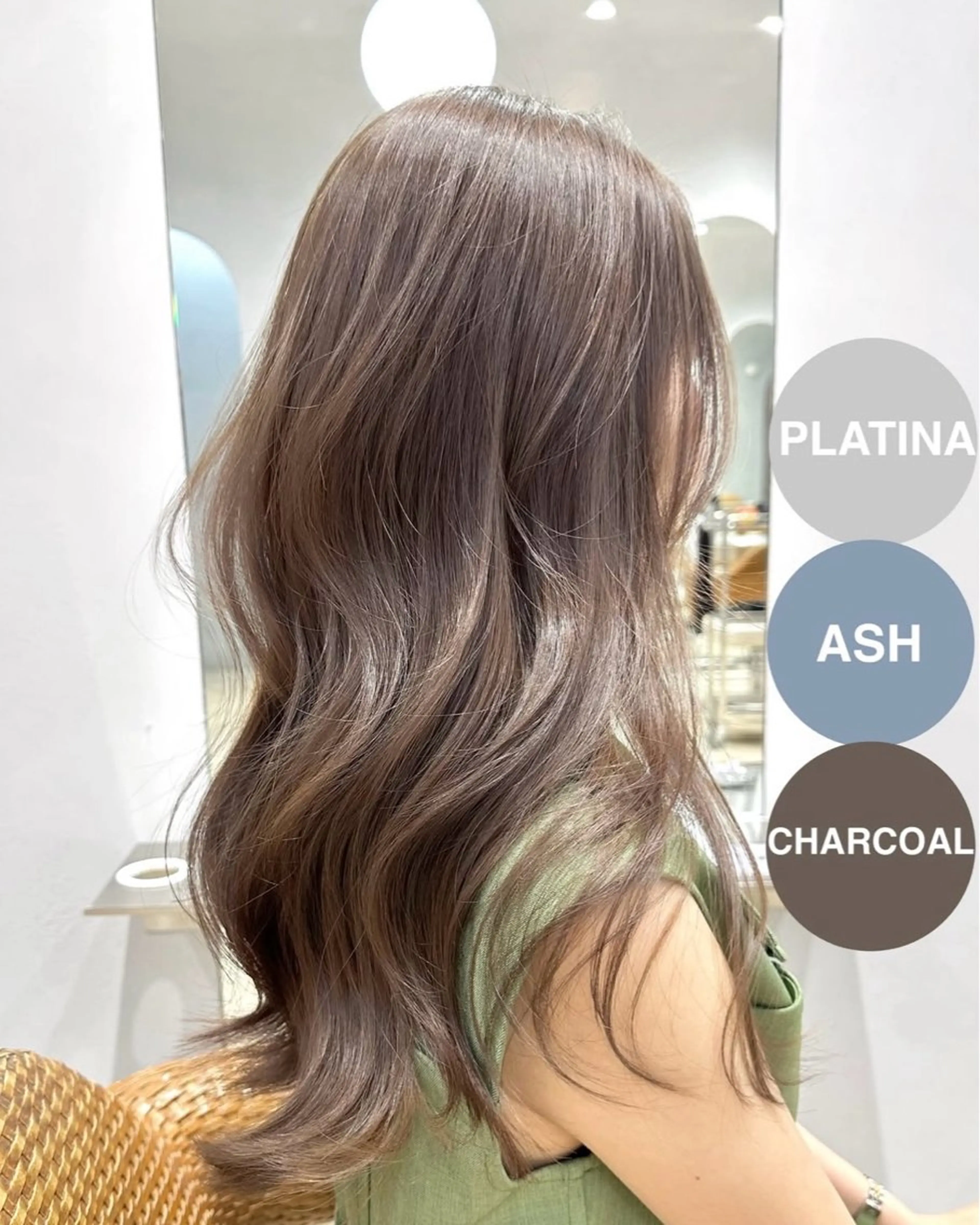 ロング カラー ヘアカラー ヒジオカ リナのヘアスタイル