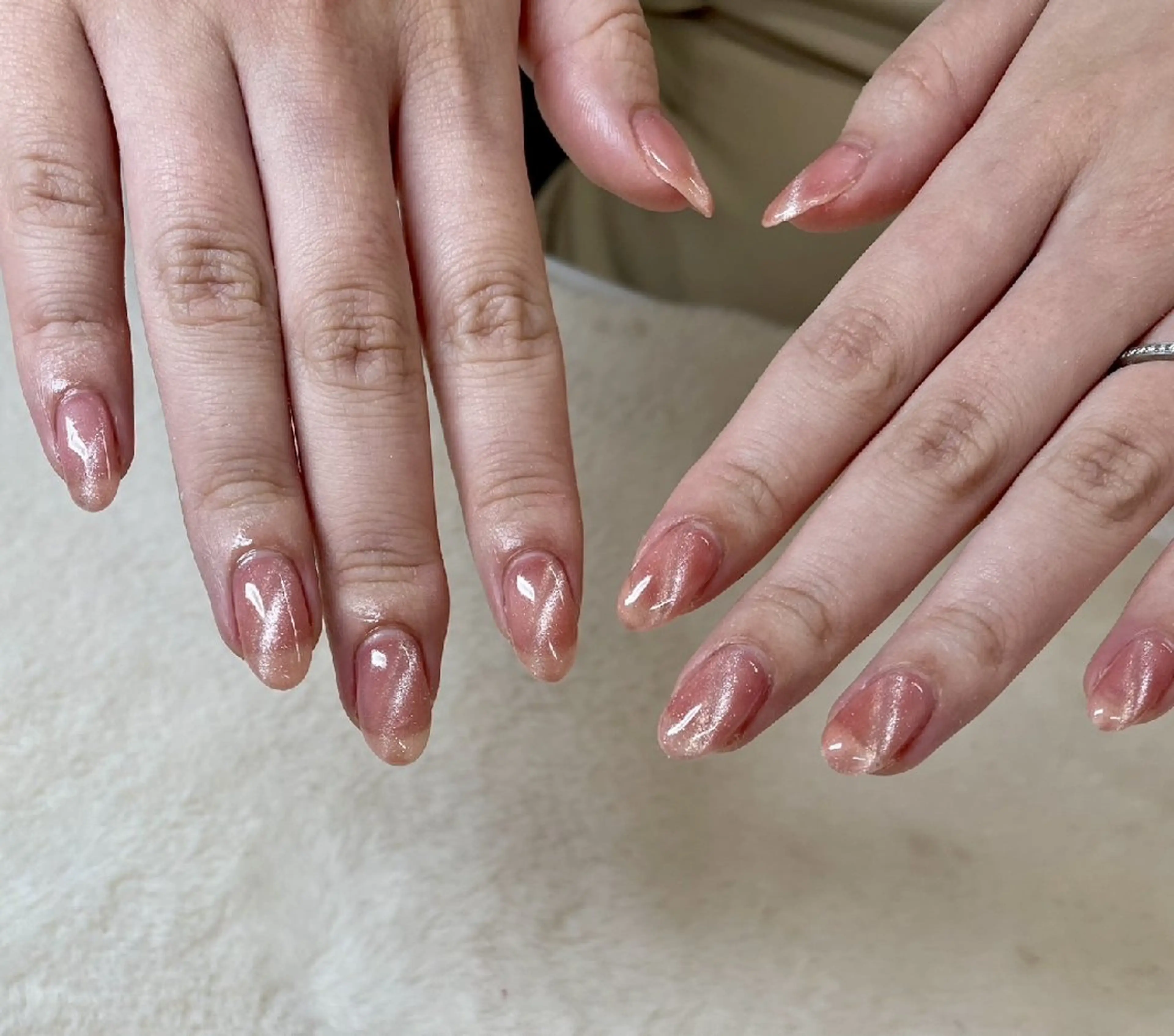 ネイル ピンク 春ネイル ハンドネイル ハンドケア 心斎橋Salon Epokkuのネイルデザイン