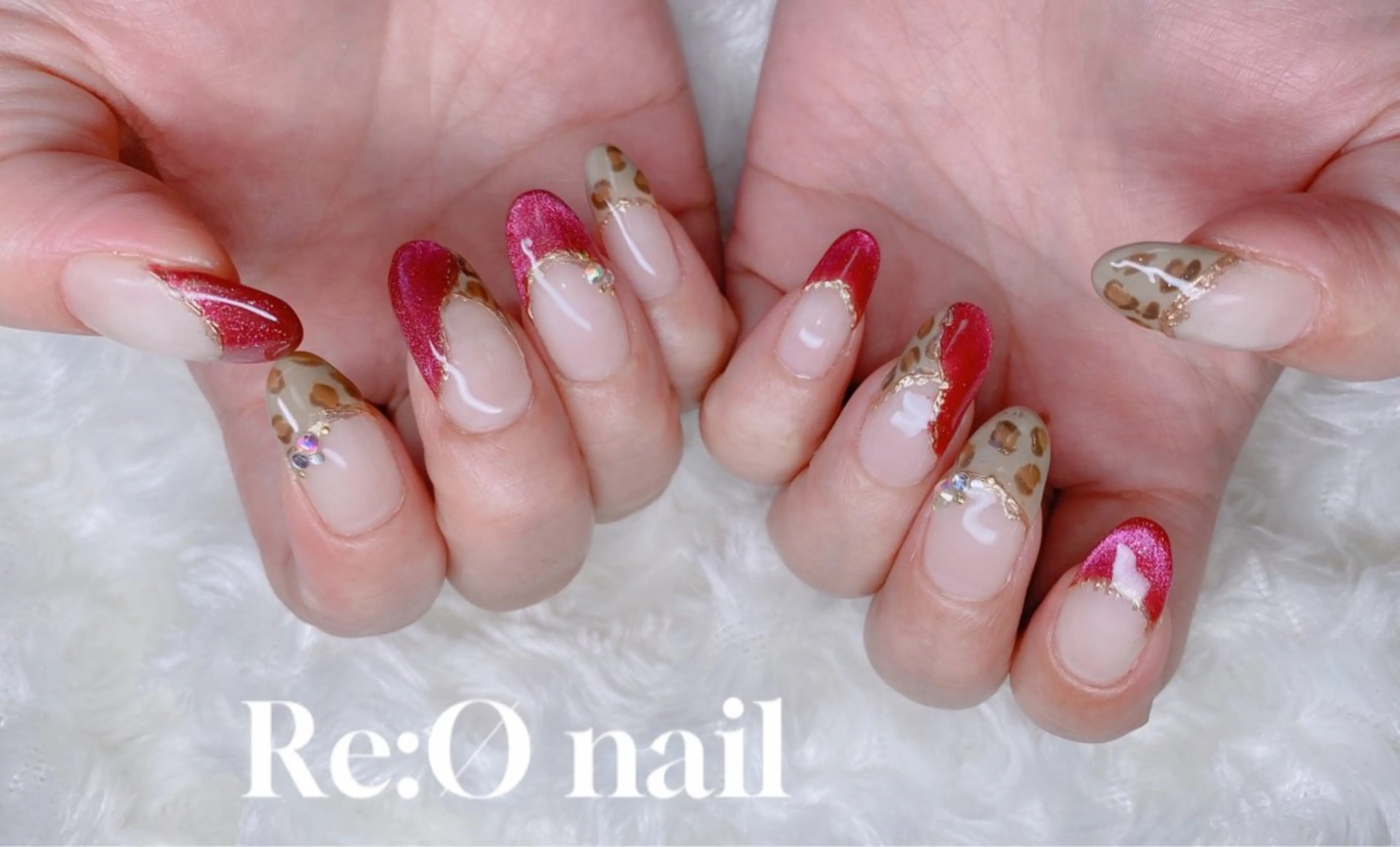 ネイル ボルドー ハンドネイル Re:Ø nail 🩵TSUJIのネイルデザイン