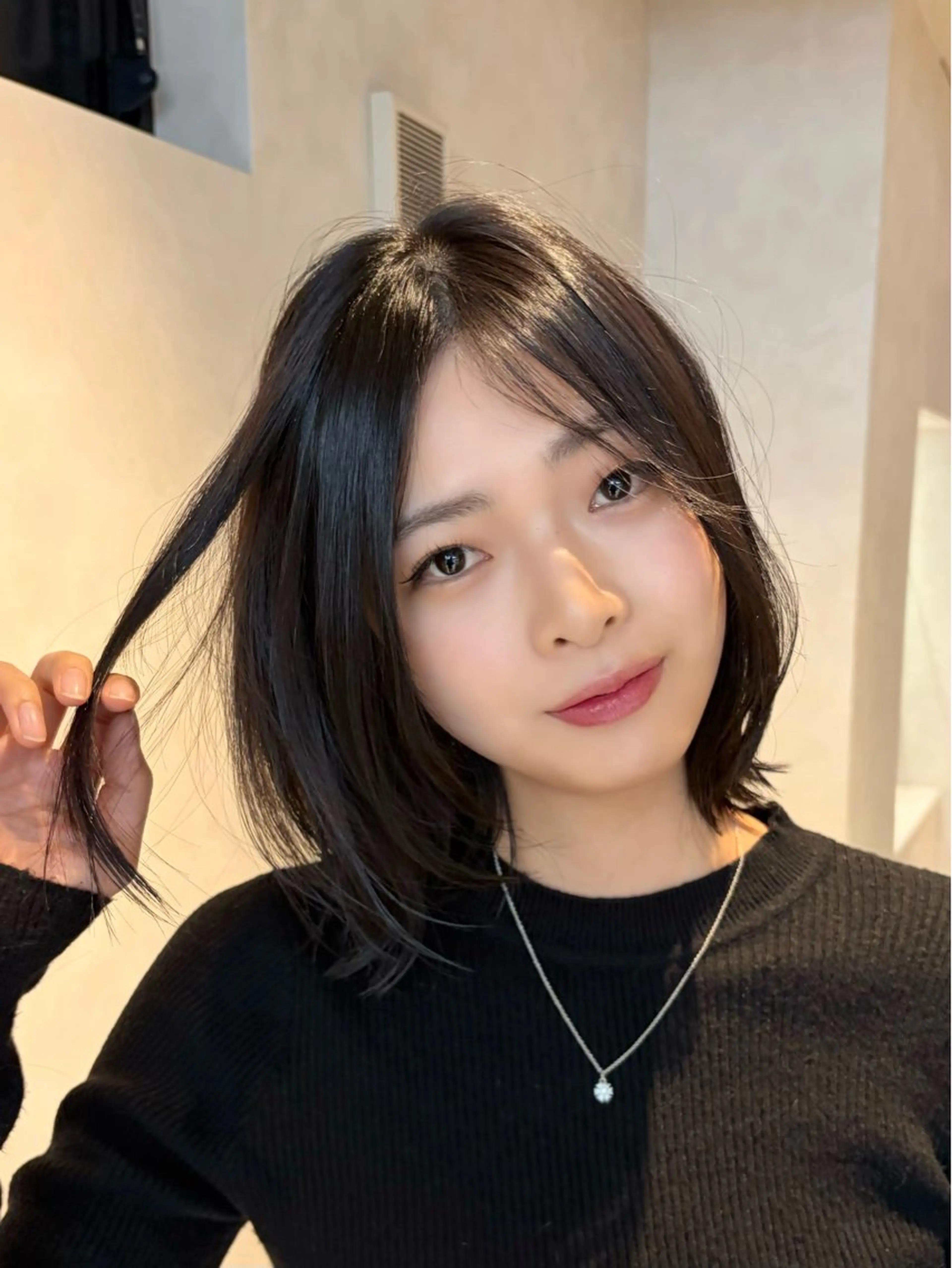 ミディアム カラー カット ヘアカラー トリートメント ウメダナオヤ/ くびれヘア✨のヘアスタイル