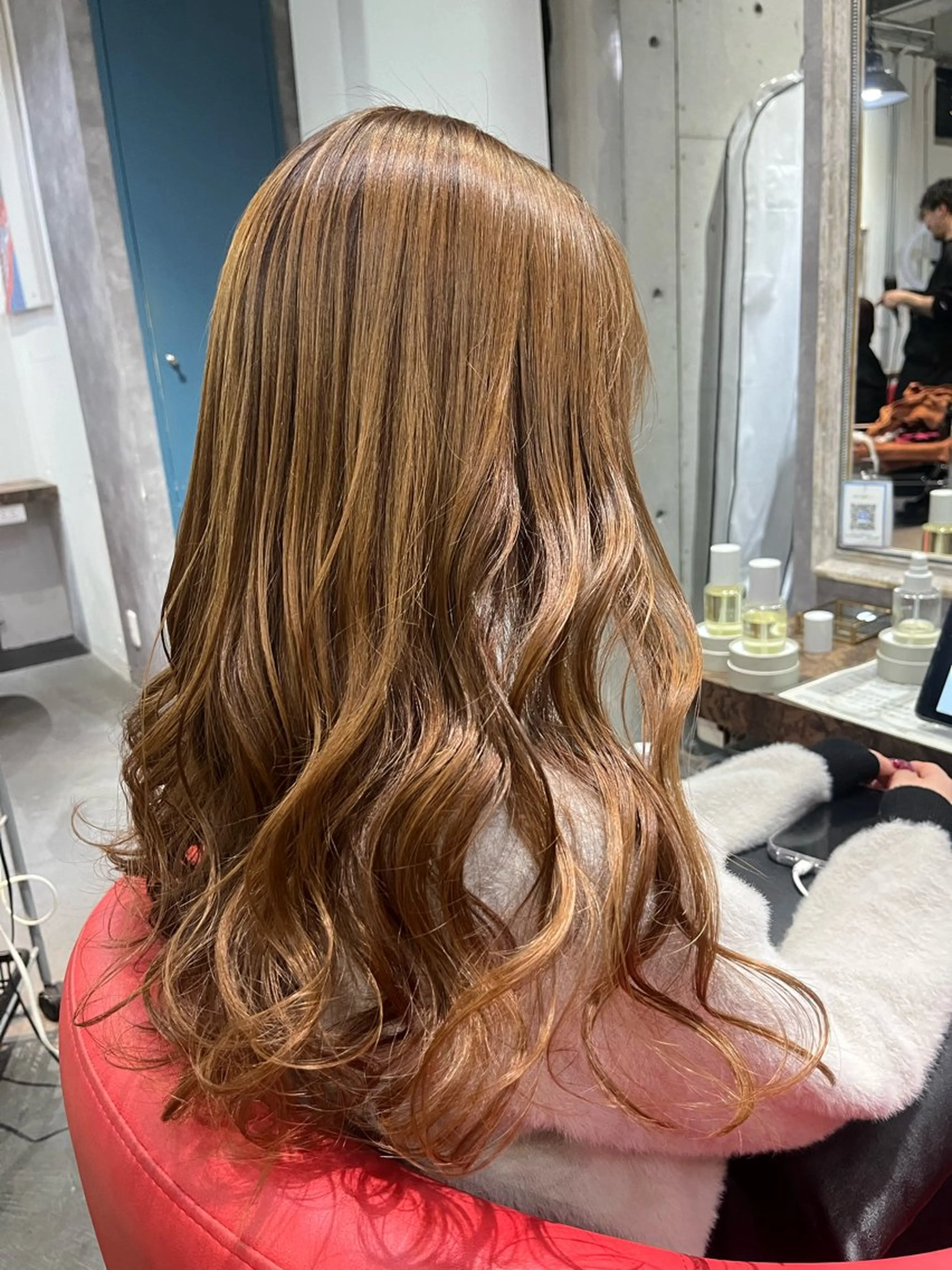 ロング カラー ブリーチ ブリーチなしカラー カット ヘアカラー 駅チカ【ali'i】 アリイ花崎友美☘のヘアスタイル