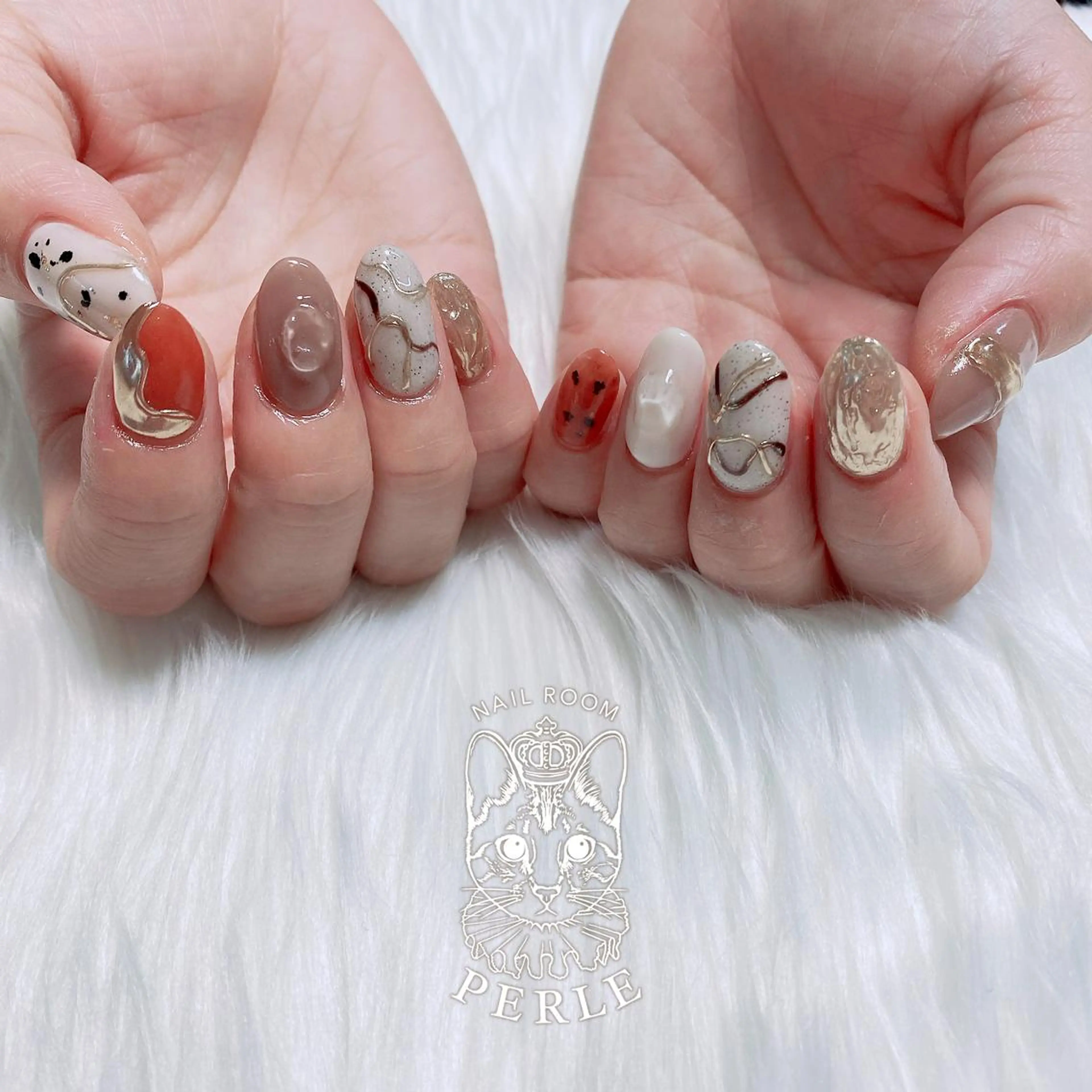 ネイル ハンドネイル nail room Perleのネイルデザイン