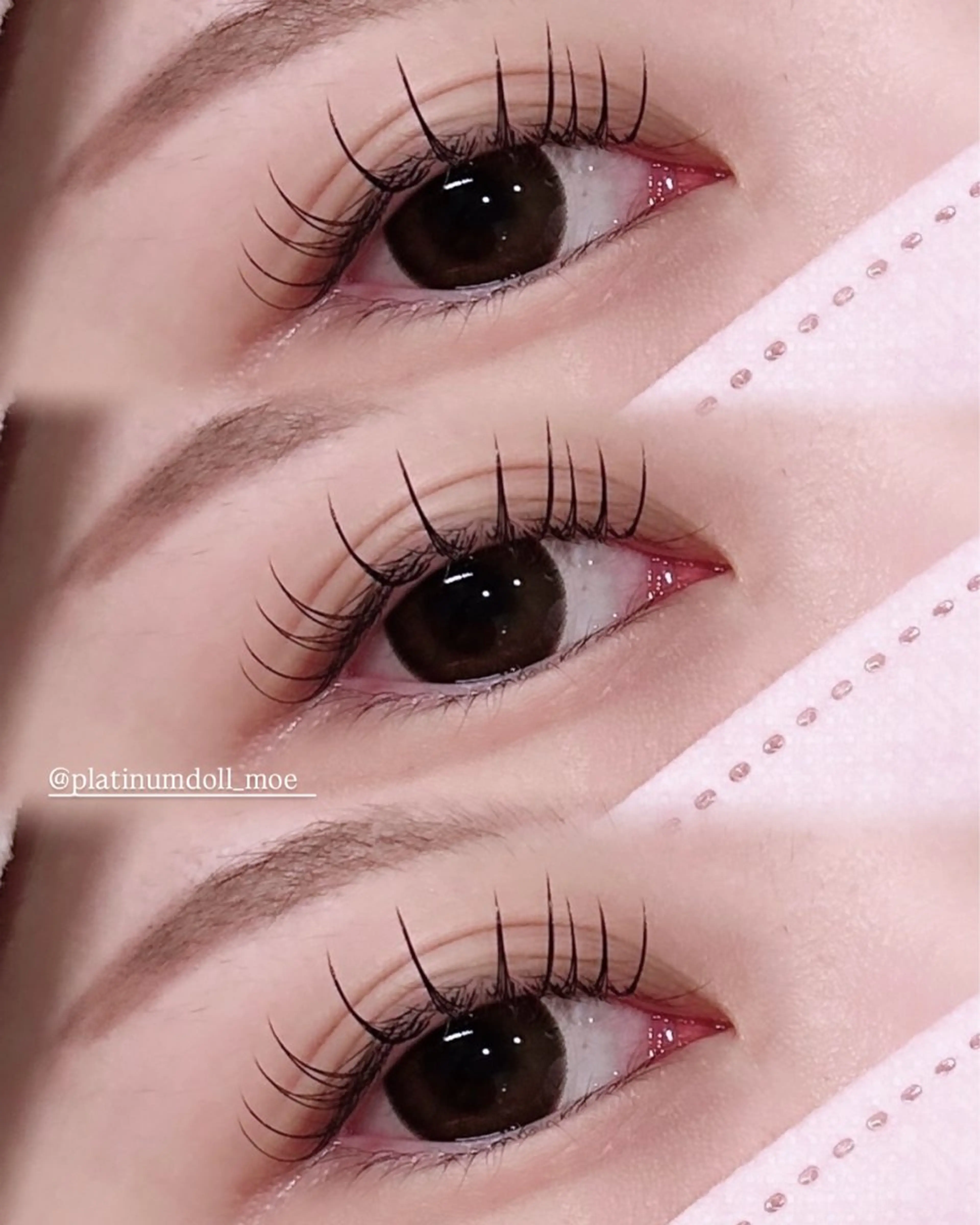 マツエク・マツパ 🤍束感マツエク /難波/moe/🤍のマツエク・マツパデザイン