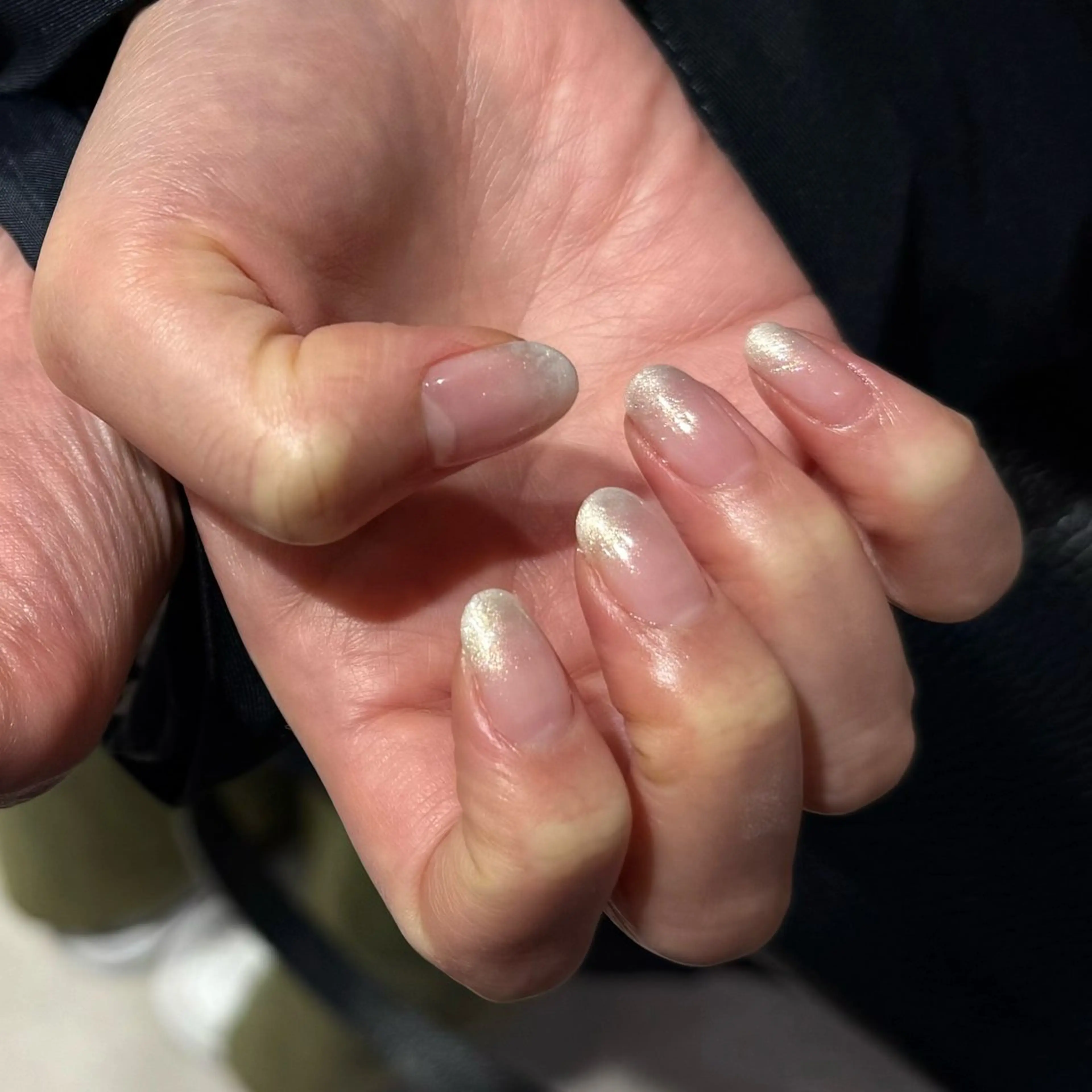 ネイル ラメ(グリッター) ラメグラデーション ハンドネイル キャッツアイ東京 武島のネイルデザイン