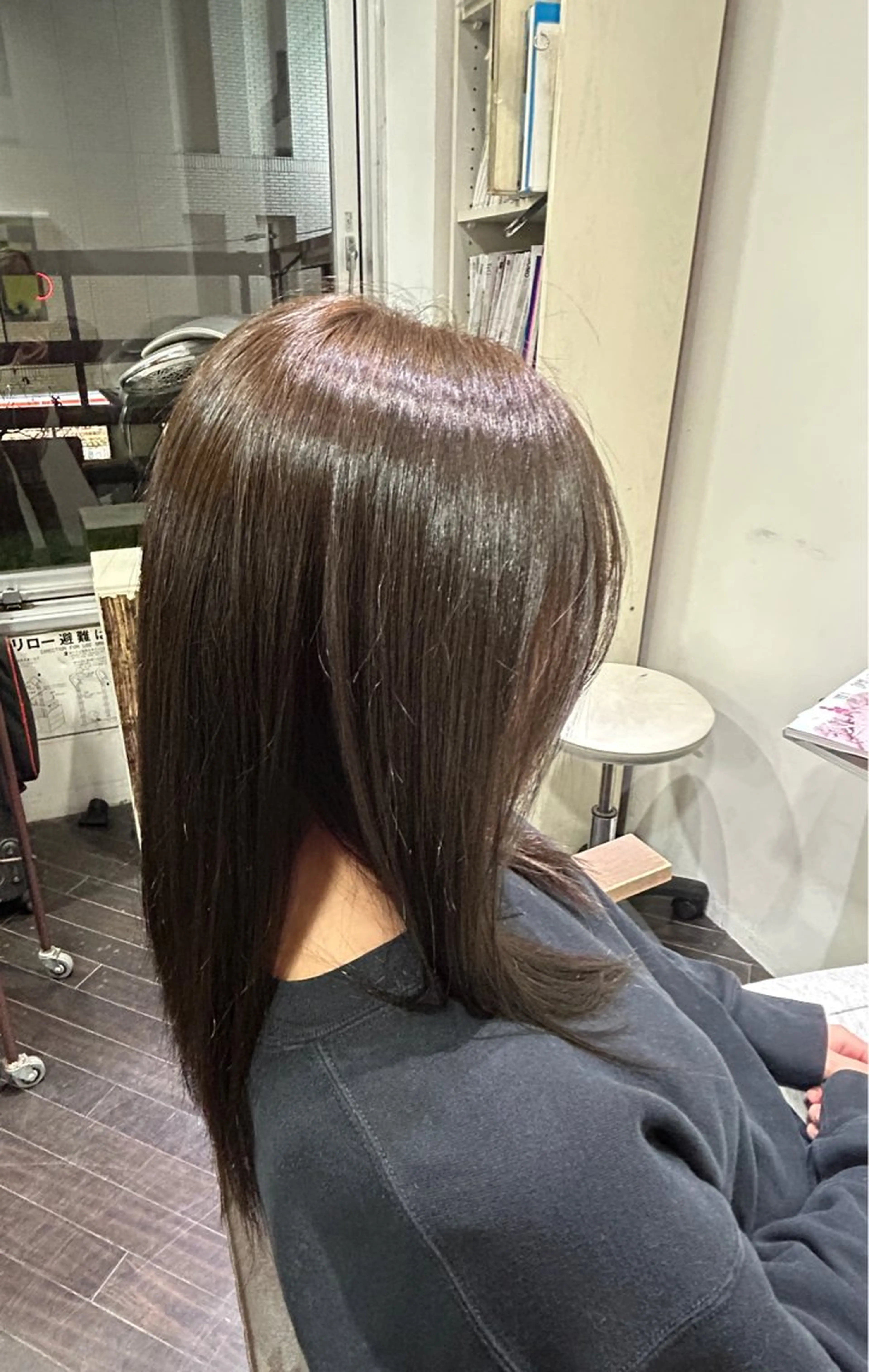 ミディアム カラー ブラウンカラー 透明感カラー 渡部 まひろのヘアスタイル