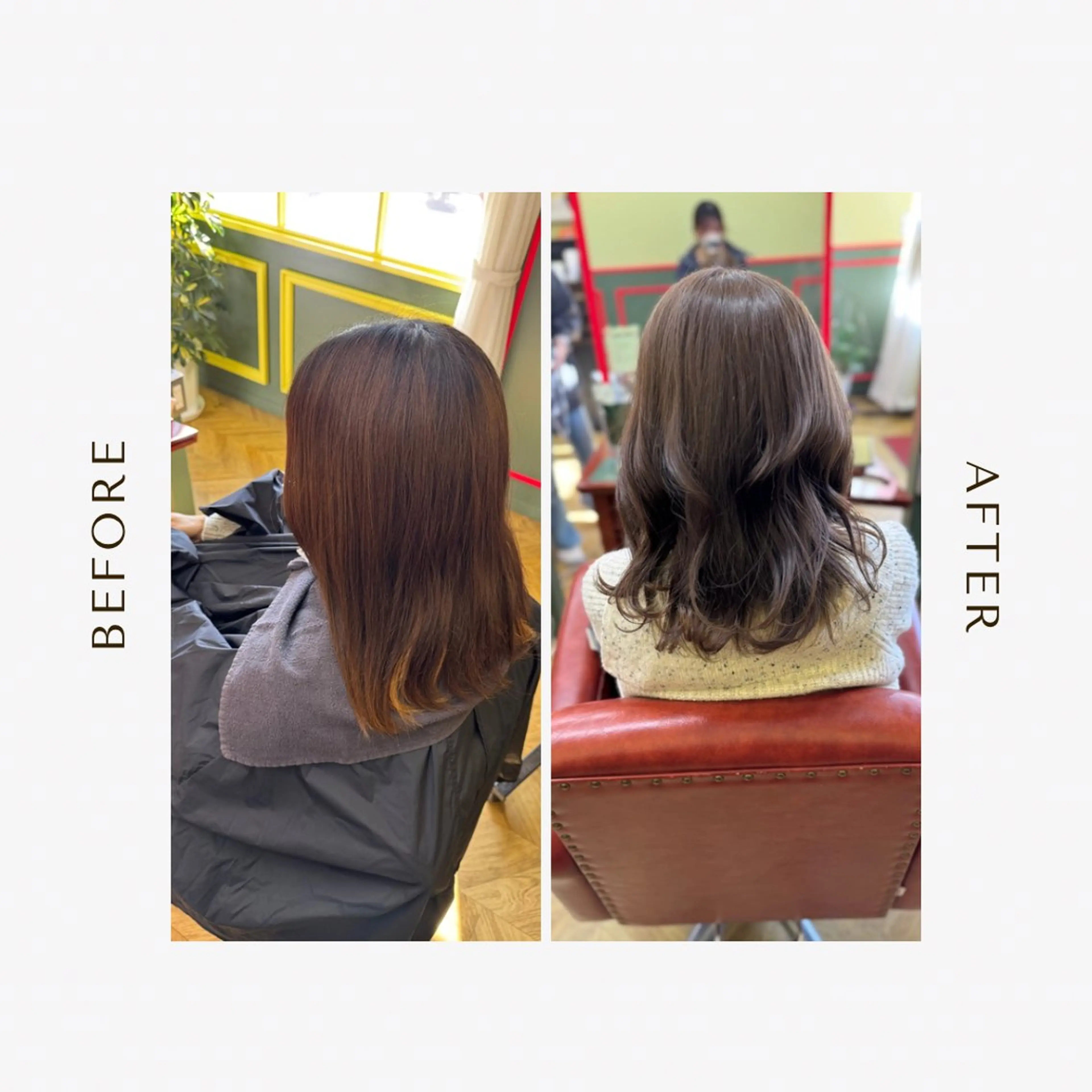 セミロング ヘアカラー トリートメント ヘッドスパ cureK所属・米倉 麻衣のヘアスタイル