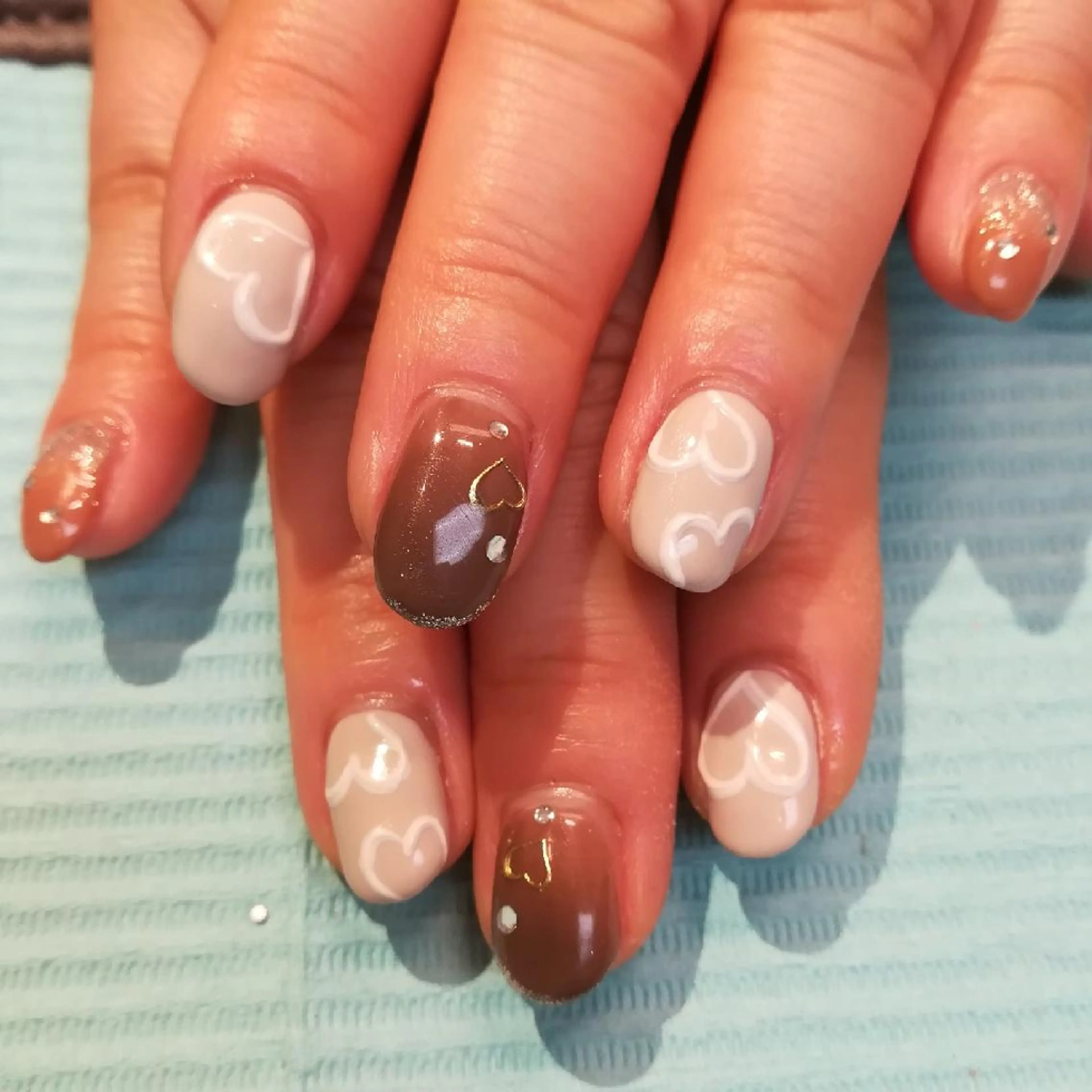 ネイル バレンタイン ハンドネイル reve あやののネイルデザイン