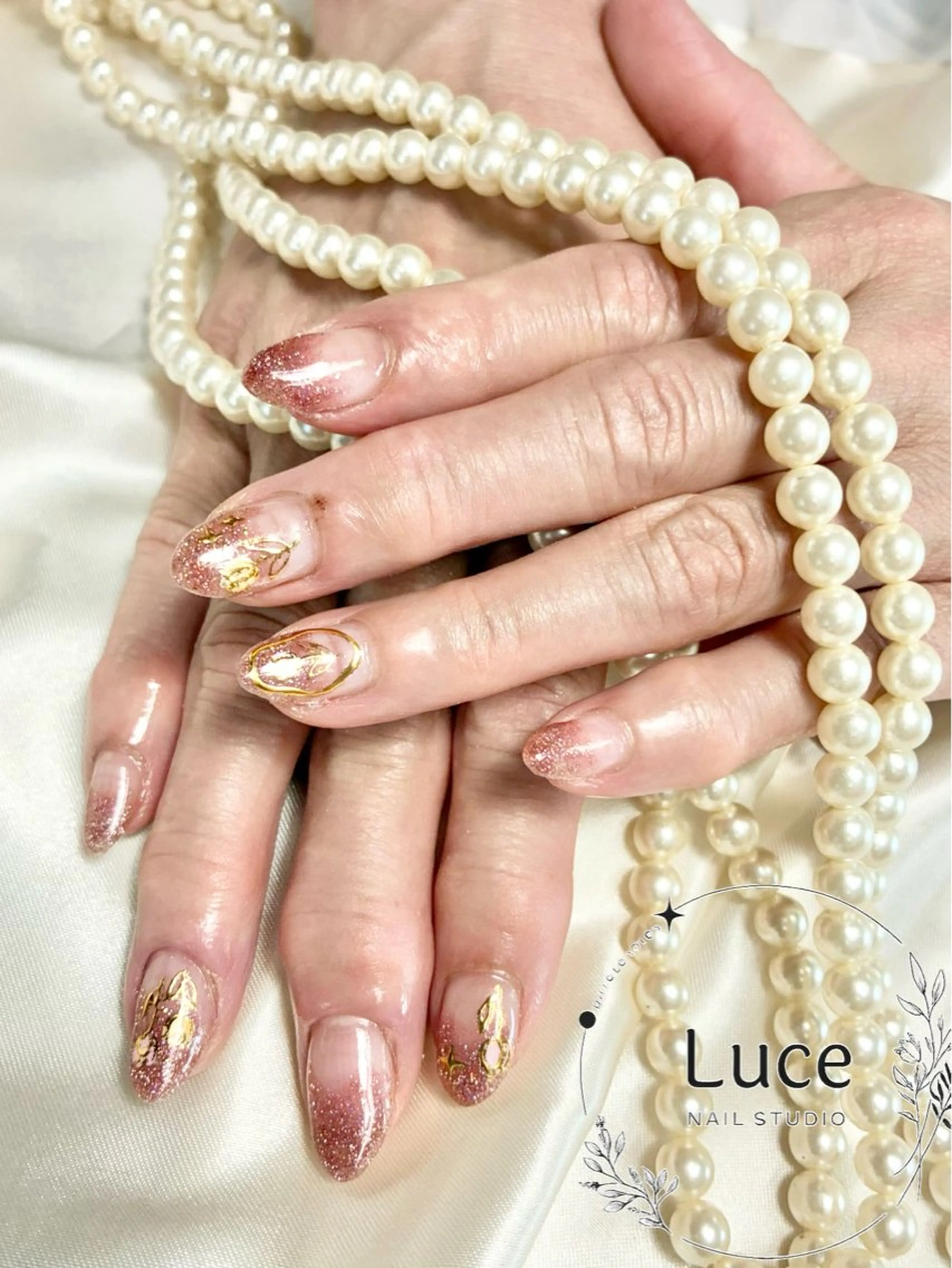 ネイル ラメ(グリッター) ラメグラデーション NAIL Luceのネイルデザイン