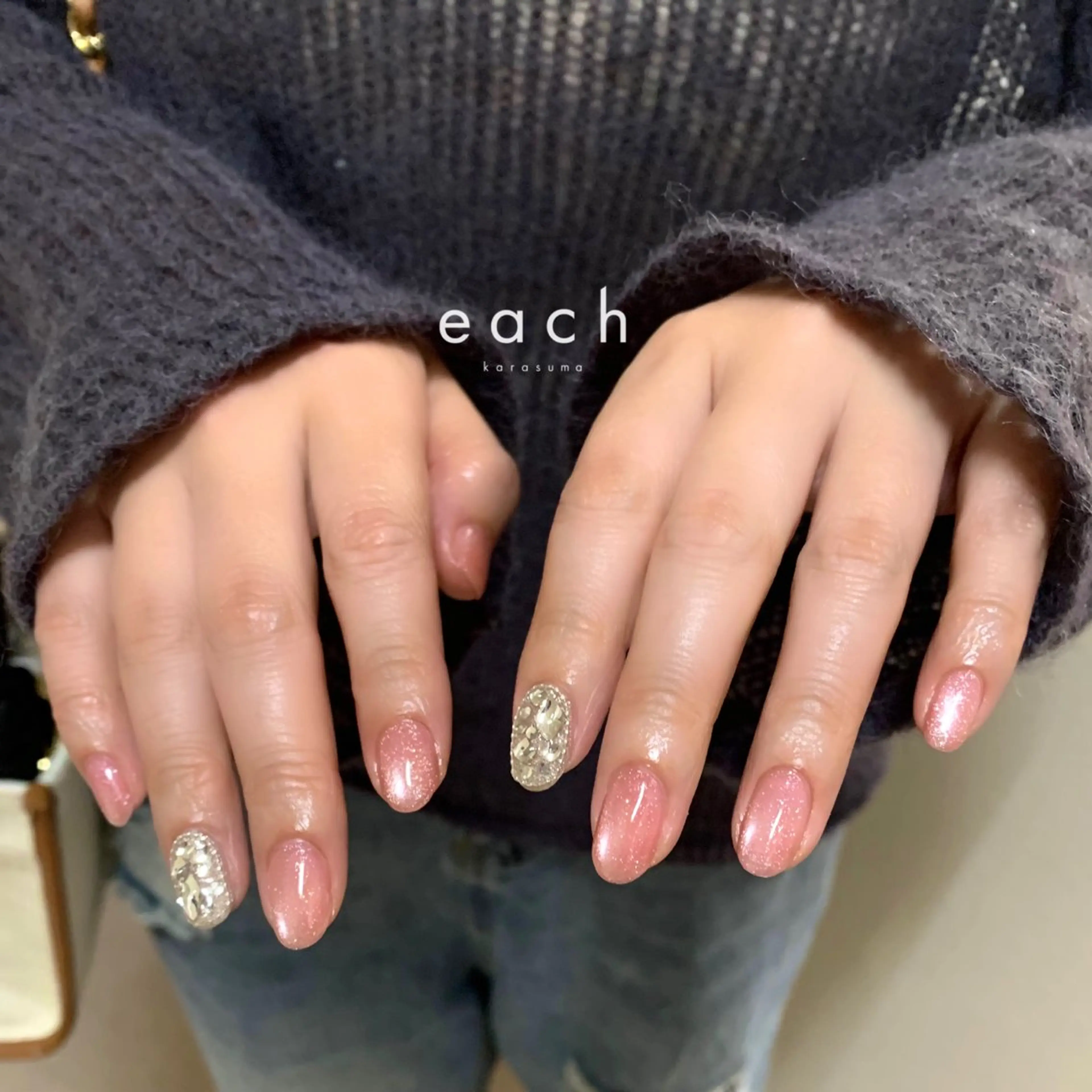 ネイル マグネットネイル each Hibikiのネイルデザイン