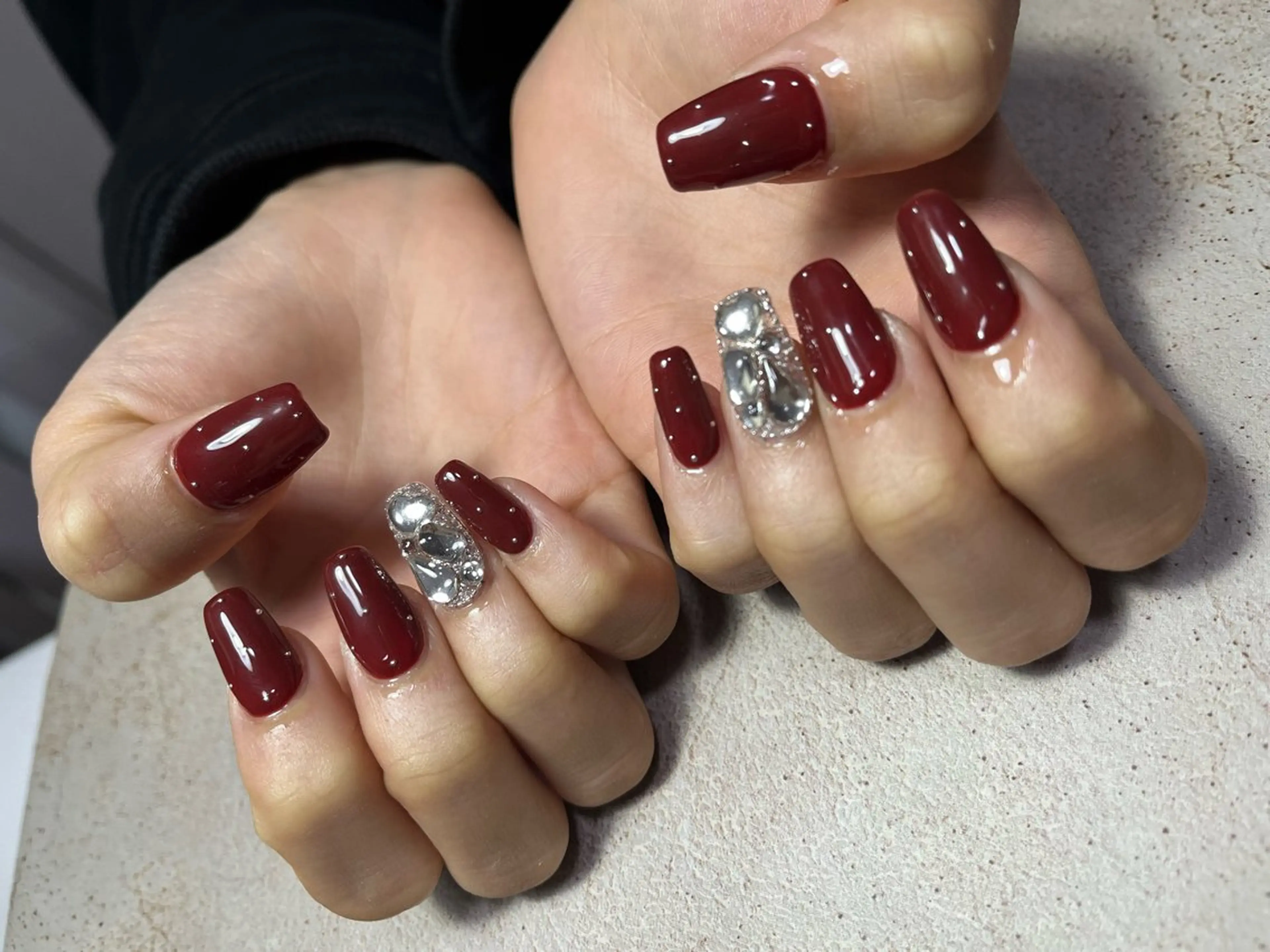 ネイル ショートネイル ネイルチップ ハンドネイル goldgleams ちなのネイルデザイン