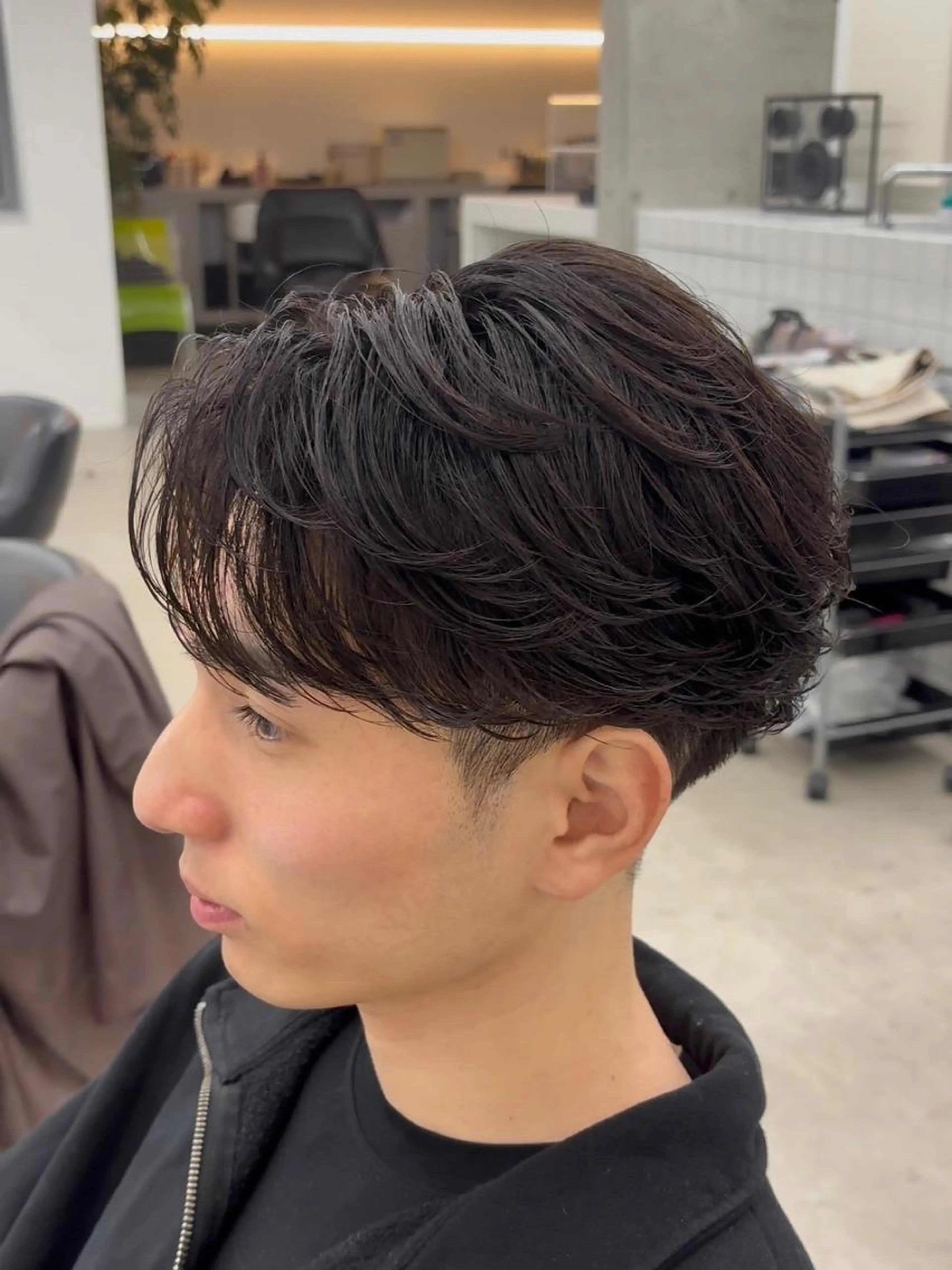 💥初回限定💥メンズカット➕フェザーパーマ➕毛髪補修トリートメント💇🏻♂️の写真