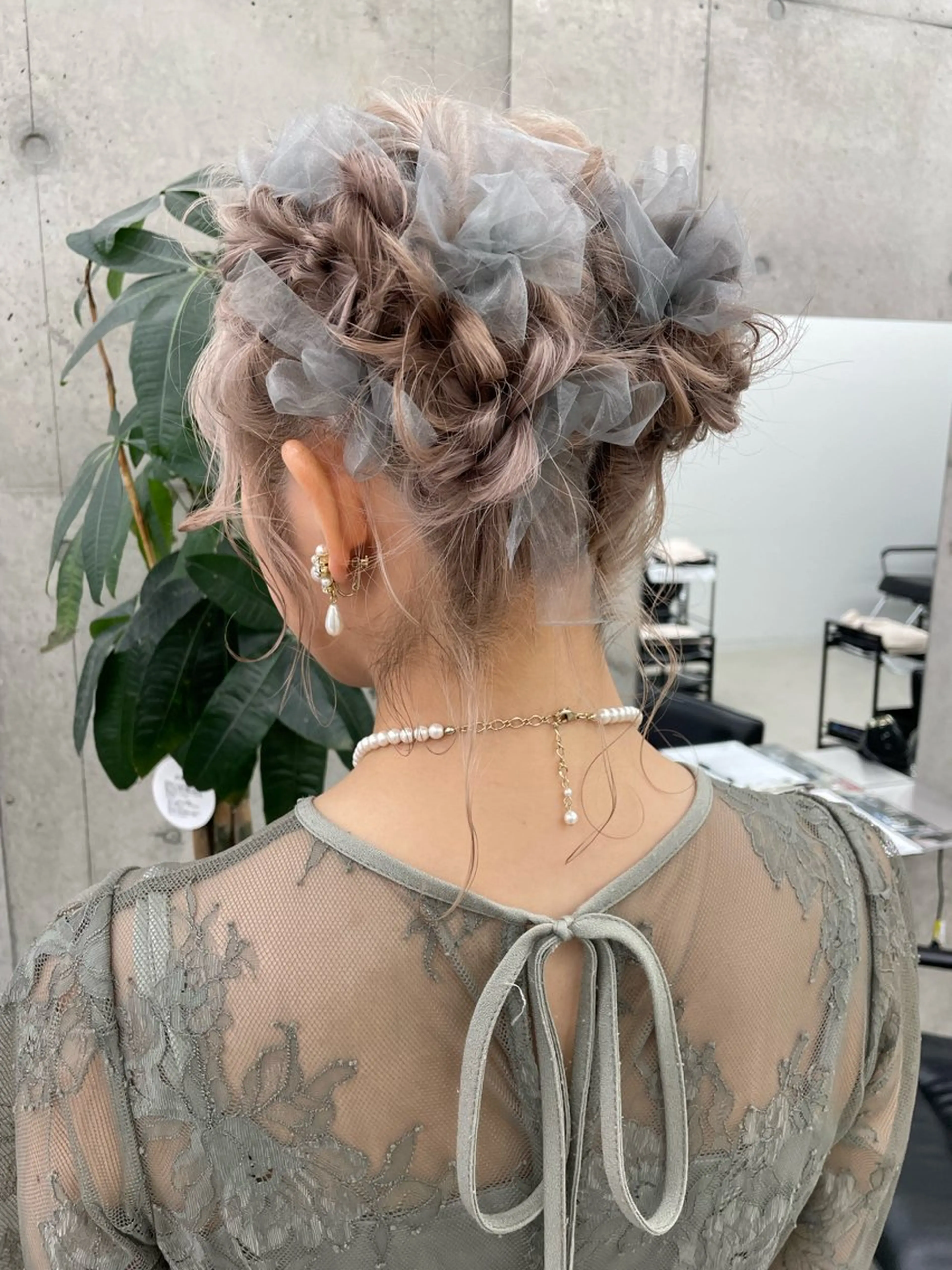 ショート カット ヘアカラー ヘアセット 手島 カミラのヘアスタイル