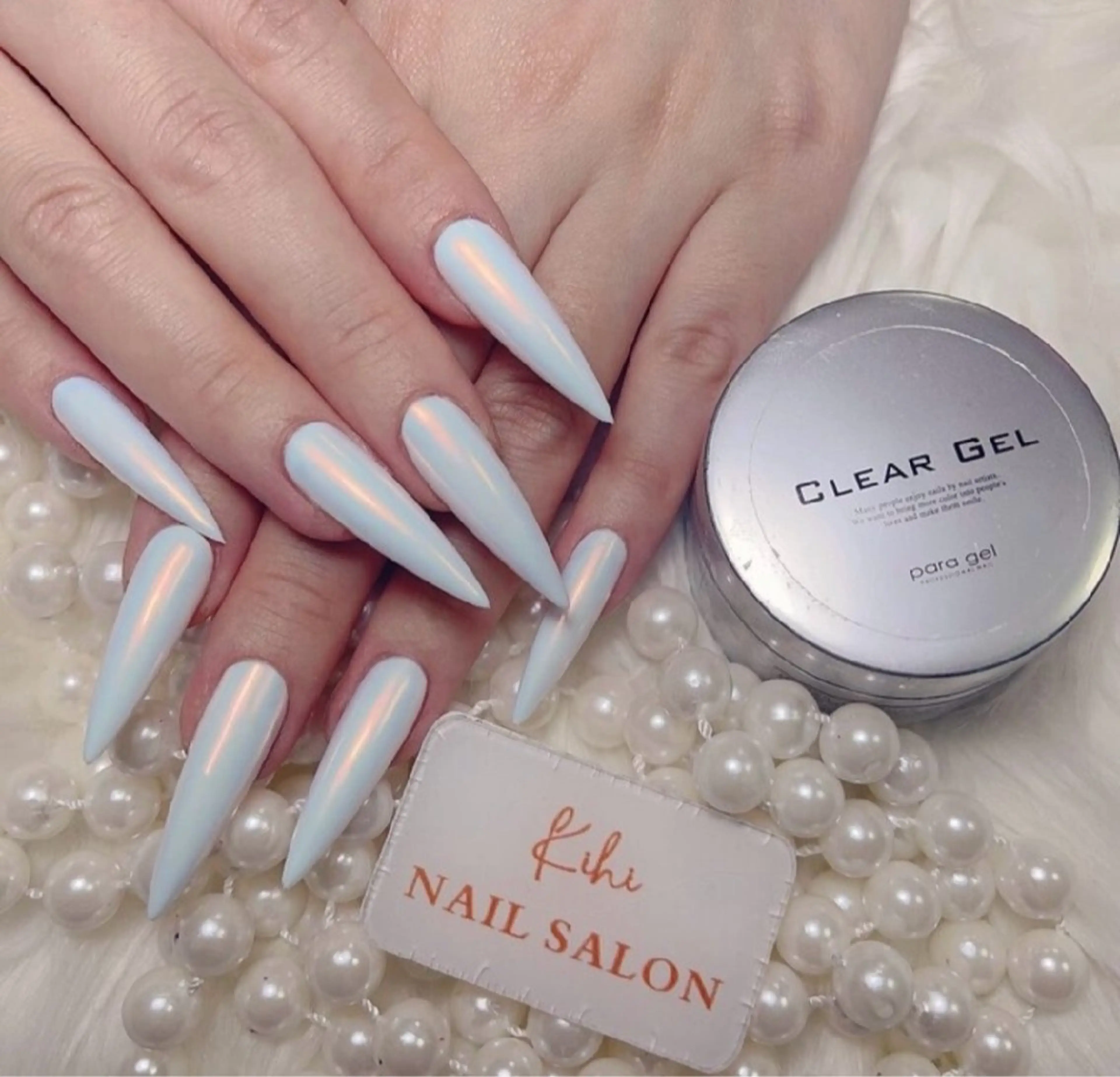 チップ長さだしミラー/オーロラ ( ジェルオフ無料 )の写真