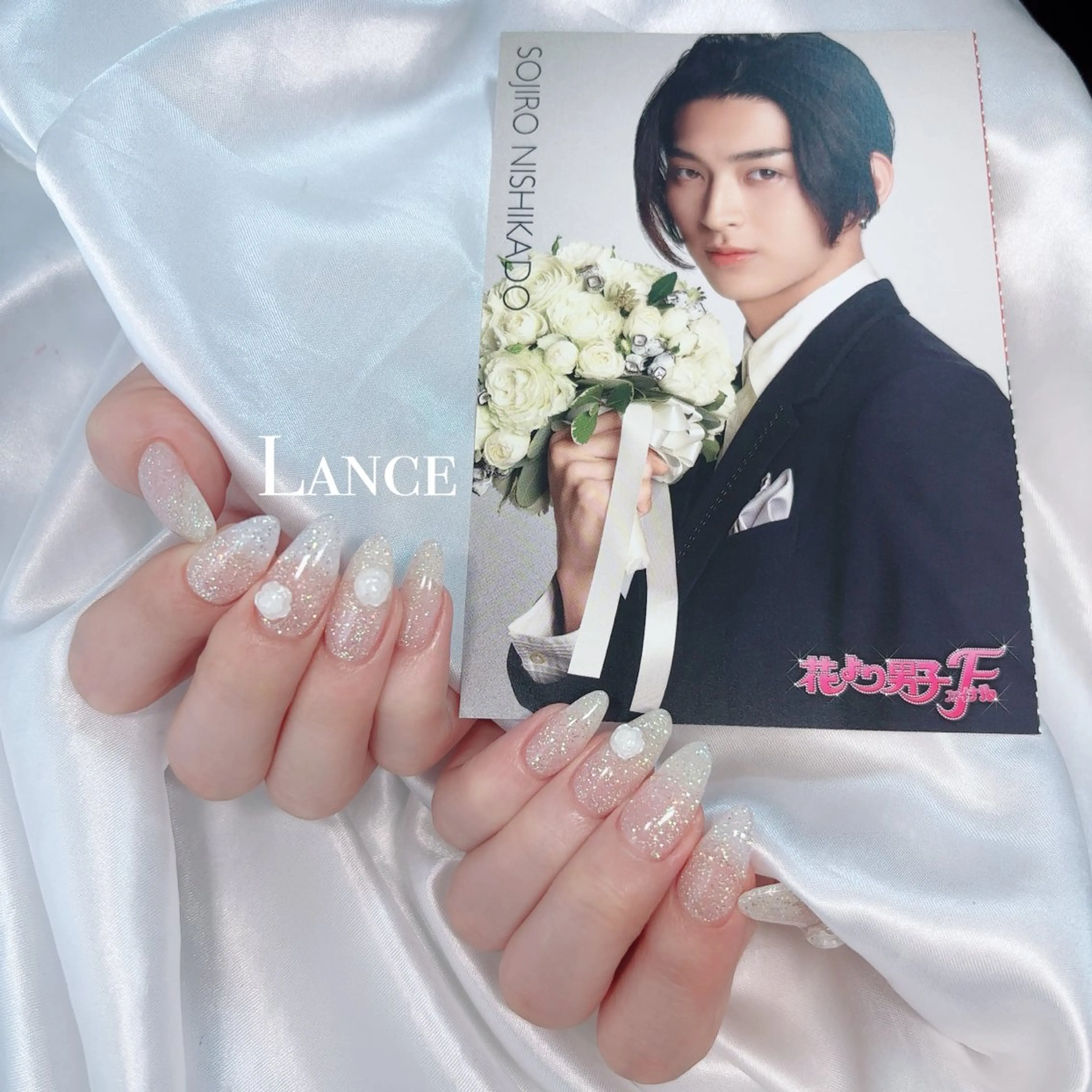 ネイル キラキラネイル 韓国ネイル マグネットネイル 春ネイル ワンホンネイル ハンドネイル Lance nailのネイルデザイン