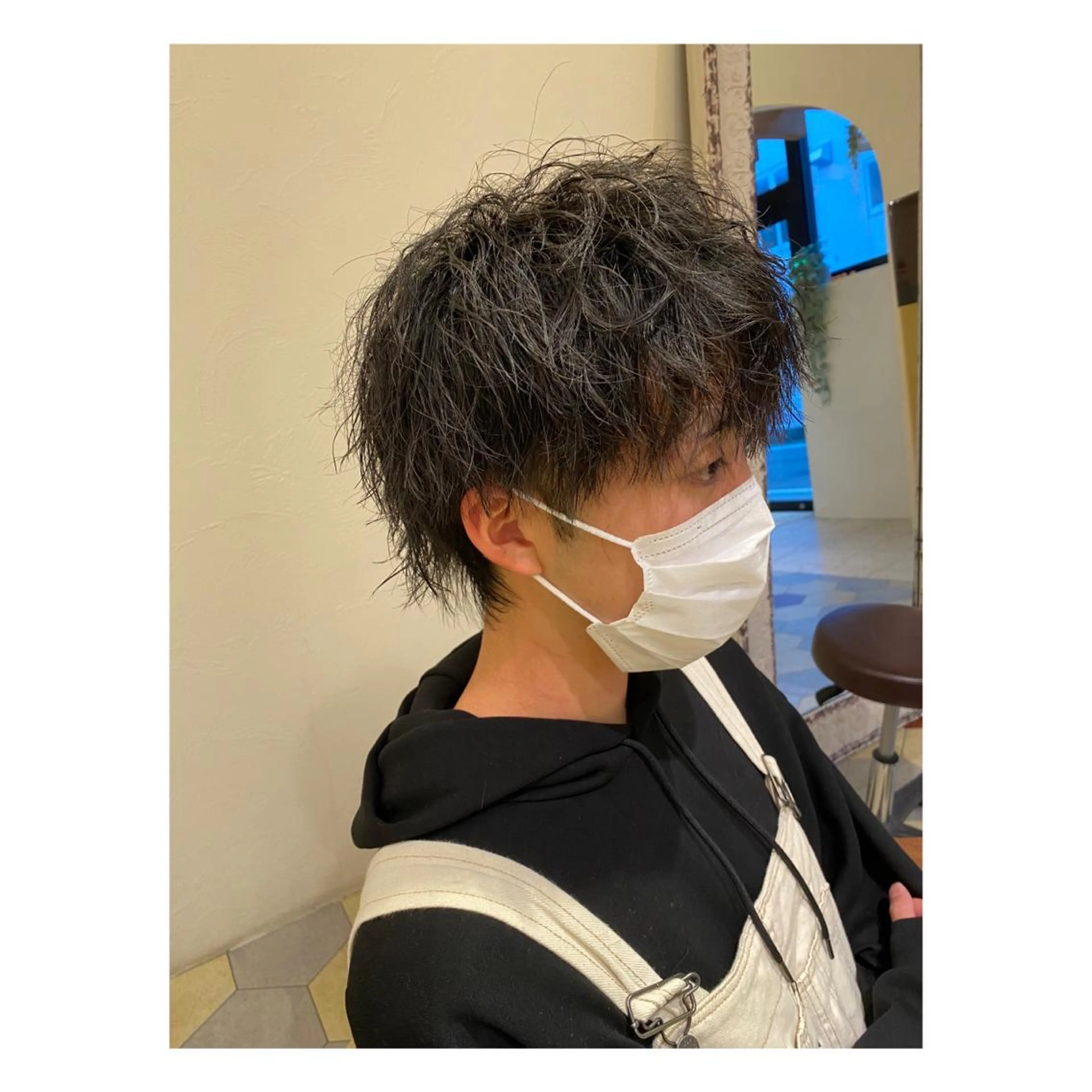 パーマ メンズ カット パーマ 菊池大一 溝の口パーマのヘアスタイル