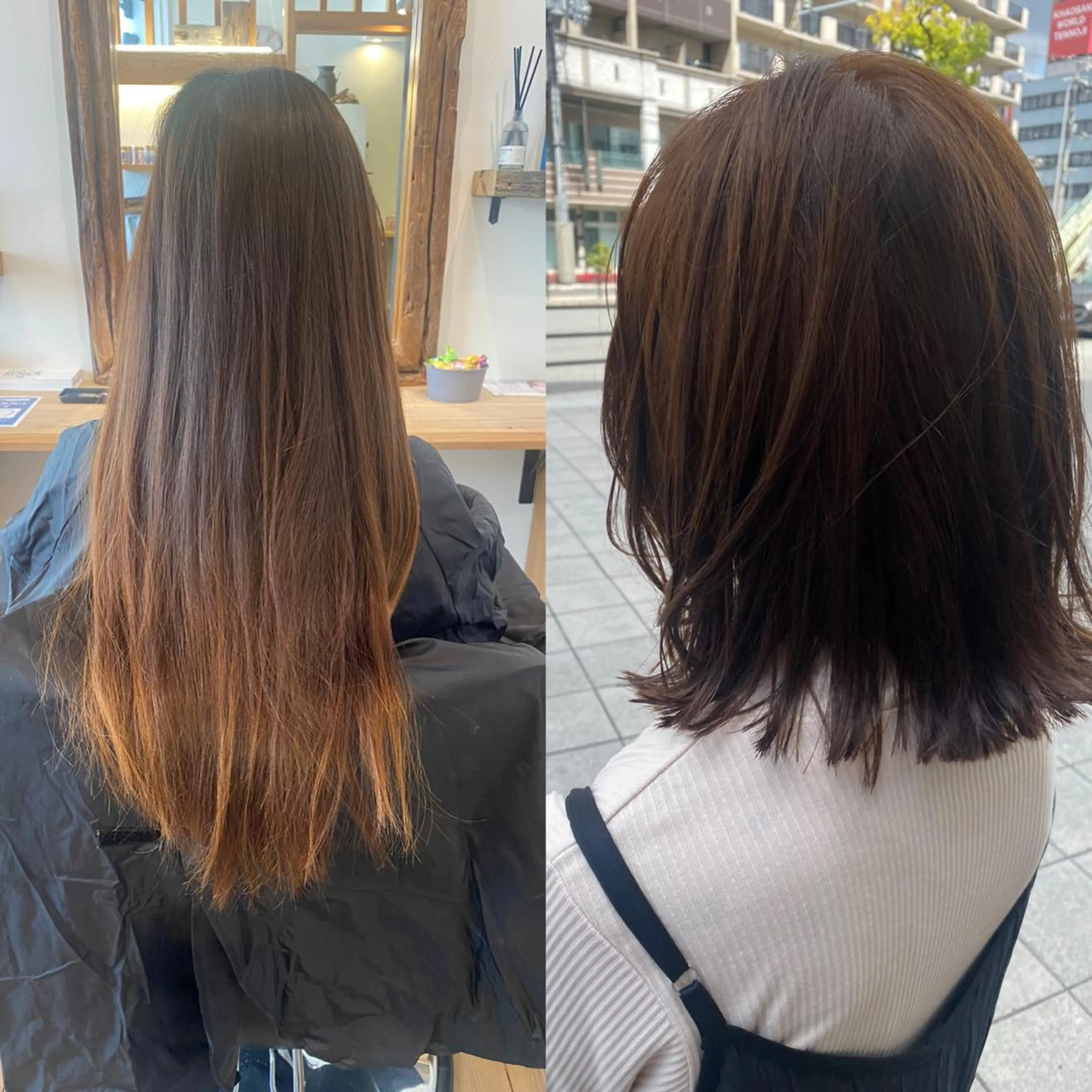 ミディアム カラー 髪質改善 大内翔太のヘアスタイル