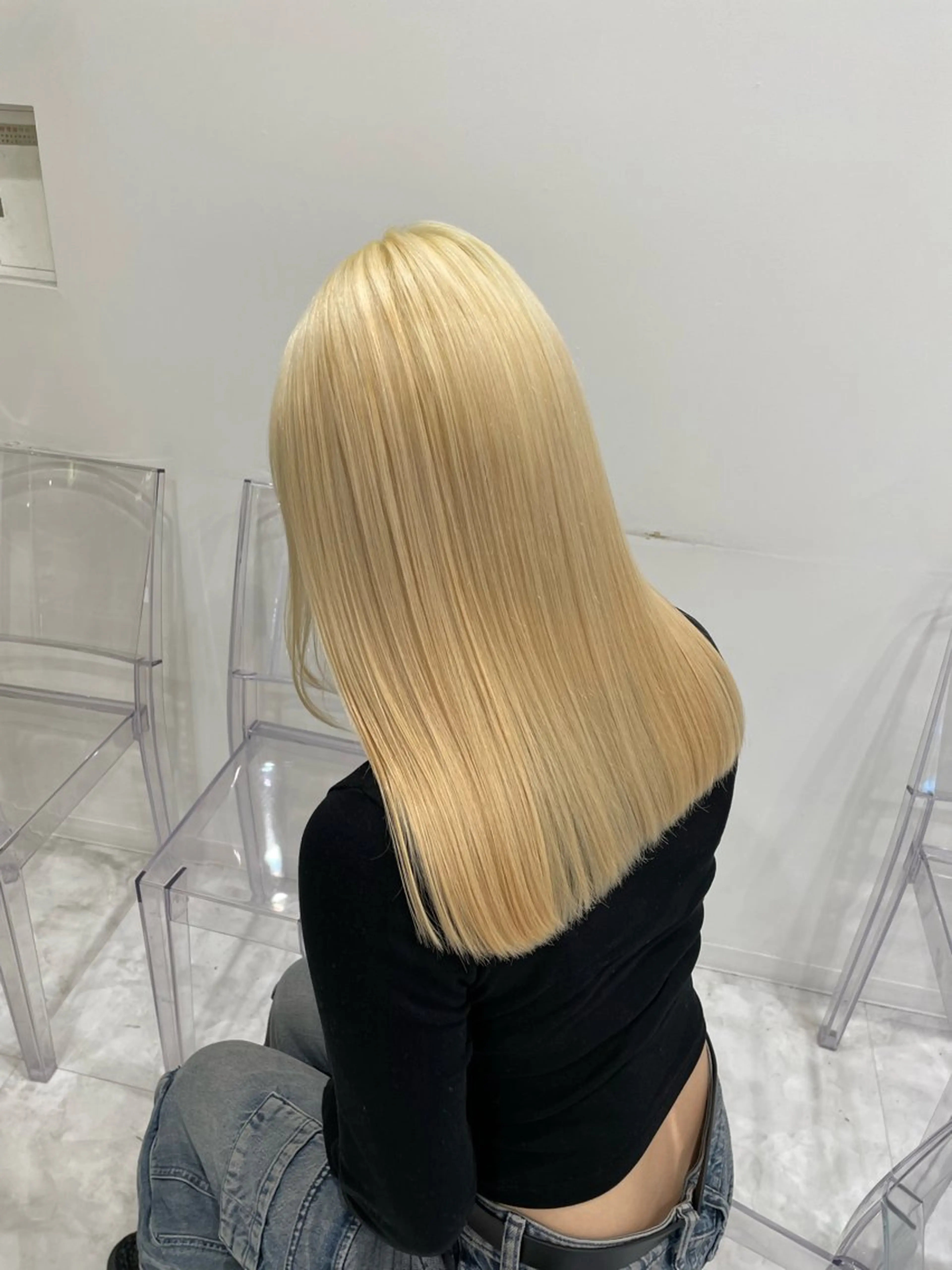 ロング カラー ブロンド 中韓レイヤー/ ブラウン🤎はやとのヘアスタイル