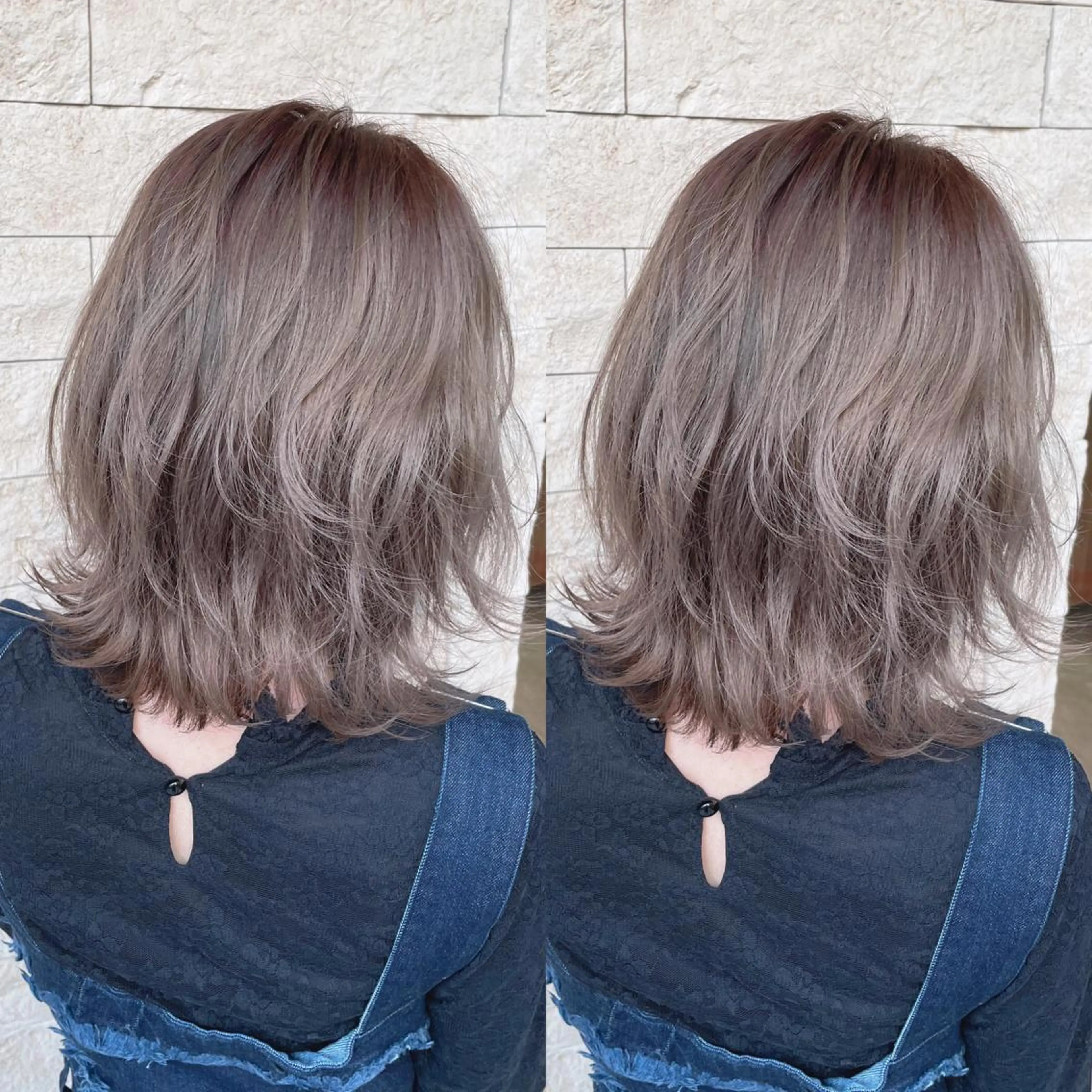 ミディアム カラー ダブルカラー カット ヘアカラー トリートメント RIENSリエンス ✂️木村康二✂️のヘアスタイル