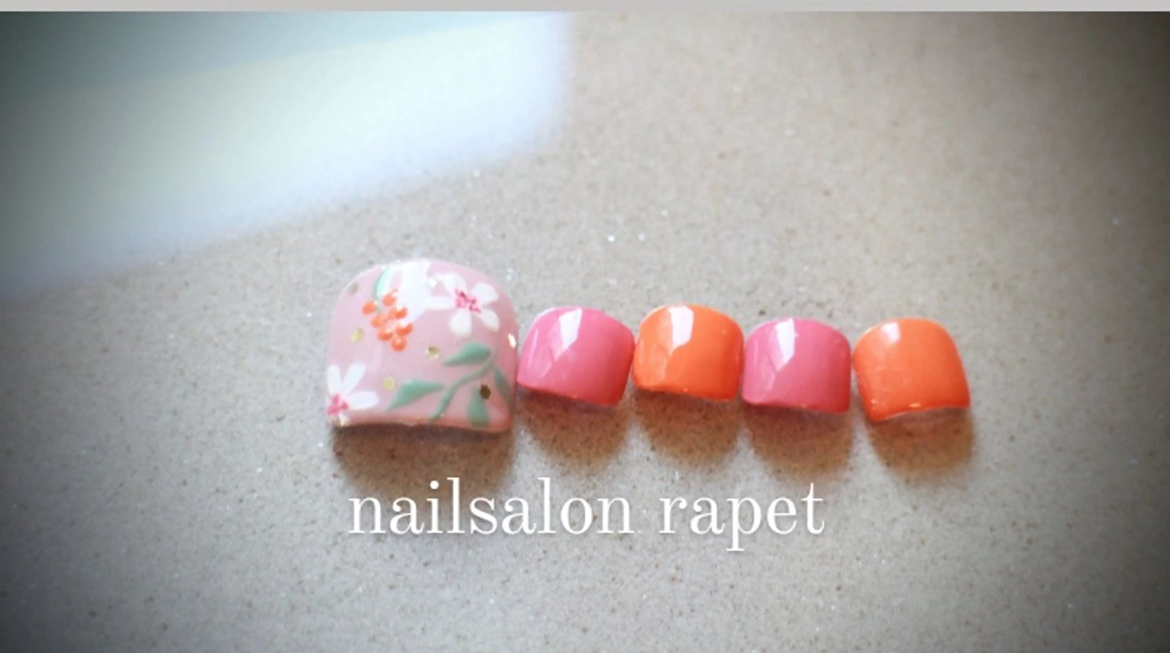 ネイル フットネイル nailsalon  rapetのネイルデザイン