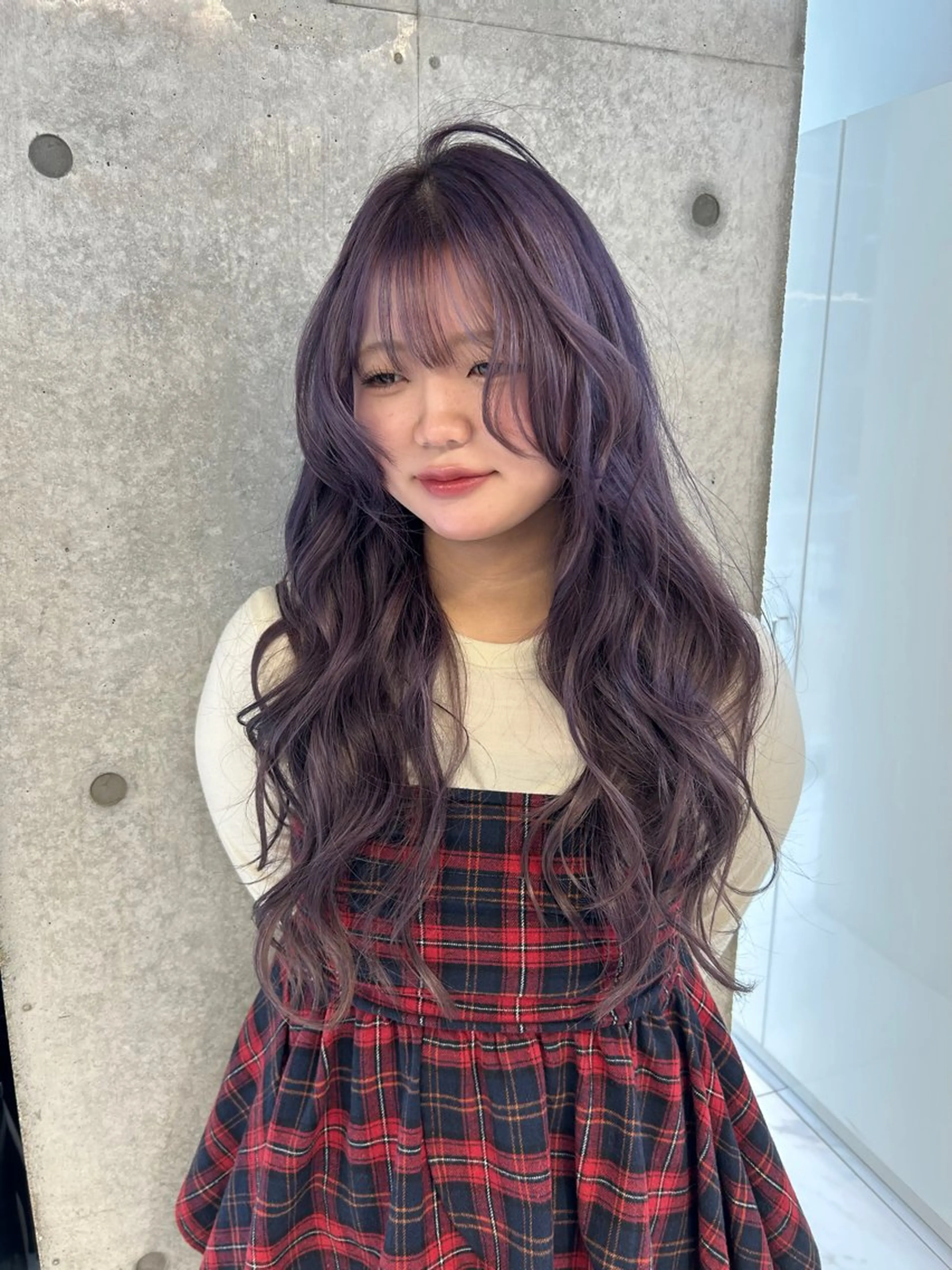 カラー ヘアカラー ️💜akari💜 ハイトーン/レイヤーのヘアスタイル