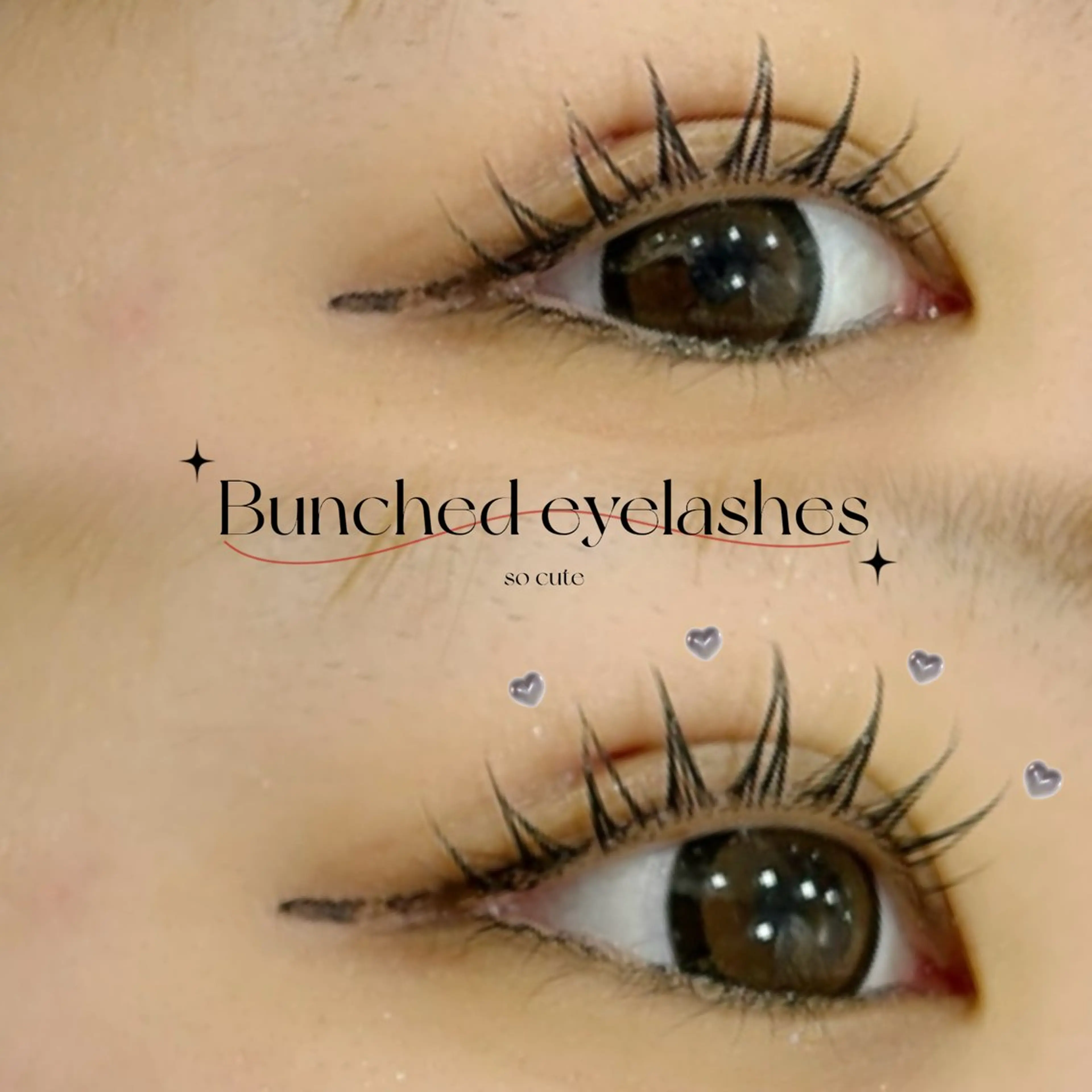 マツエク・マツパ 束感まつ毛 マツパ 🎀アイドル🎀 まつ毛YUA🍒のマツエク・マツパデザイン