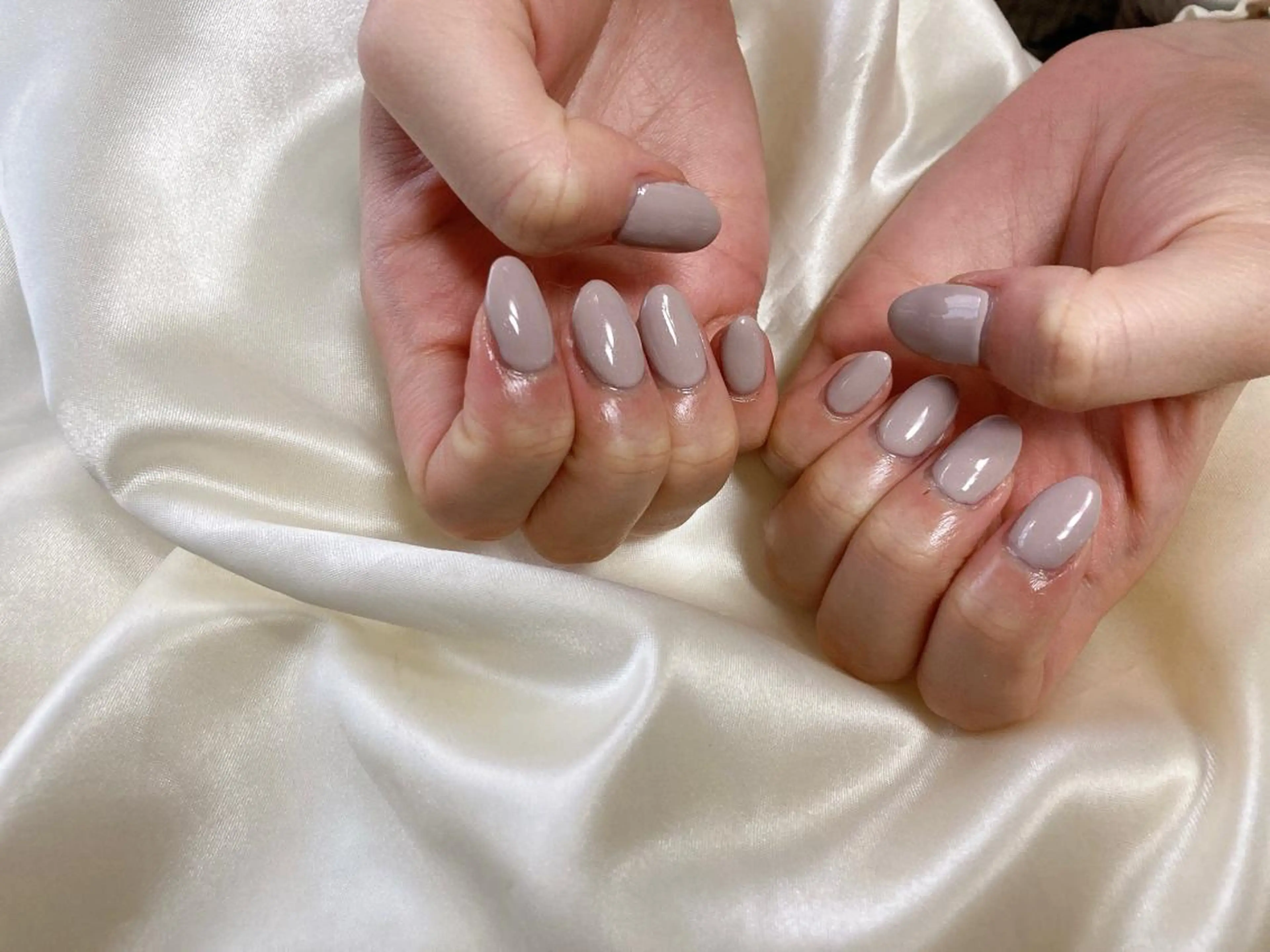 ネイル ラメ(グリッター) ワンカラーネイル kikinail 溝の口のネイルデザイン