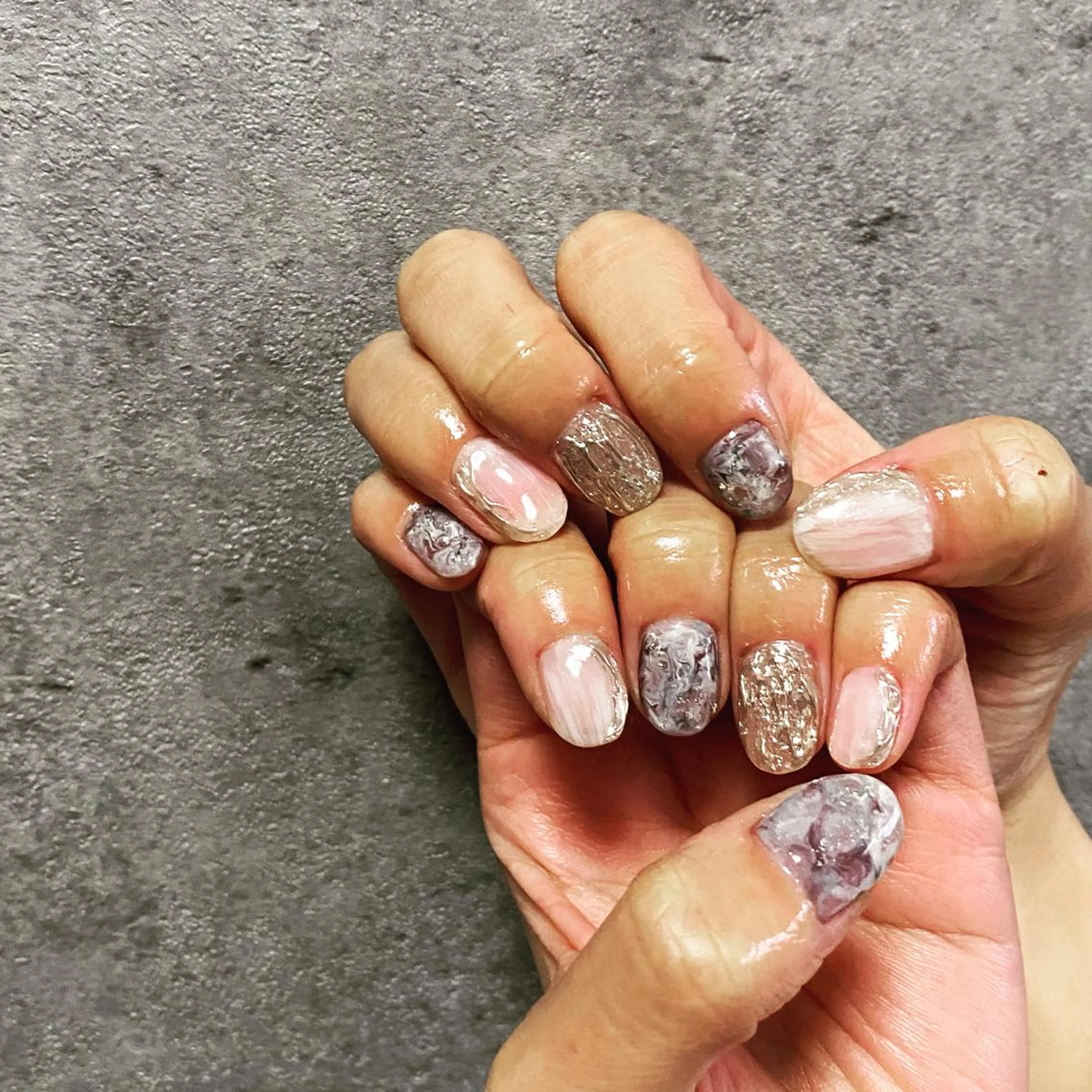 ネイル ニュアンスネイル ハンドネイル ビューティーサロン meriaのネイルデザイン