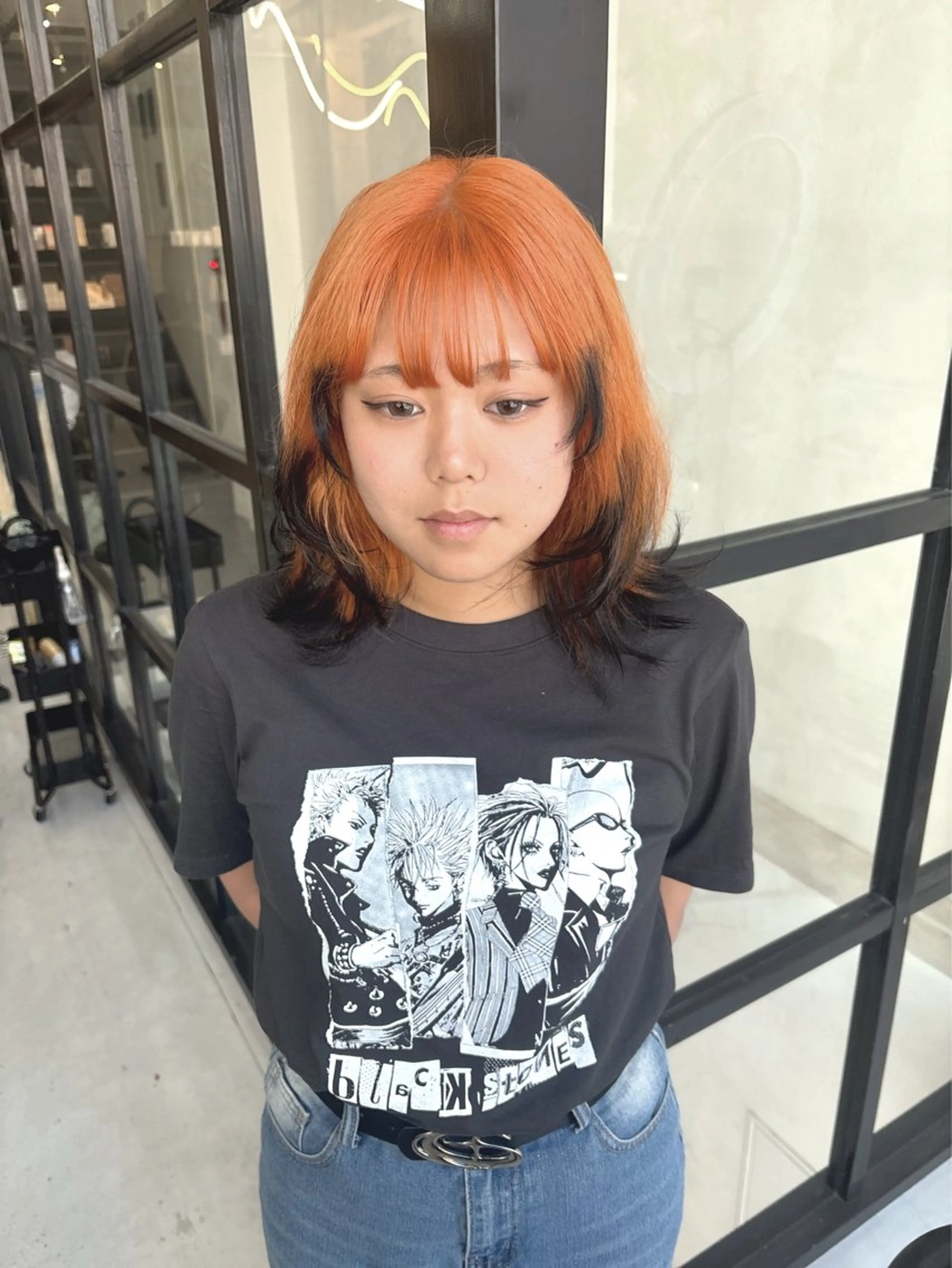 セミロング ヘアカラー MaisonHALU さくらのヘアスタイル