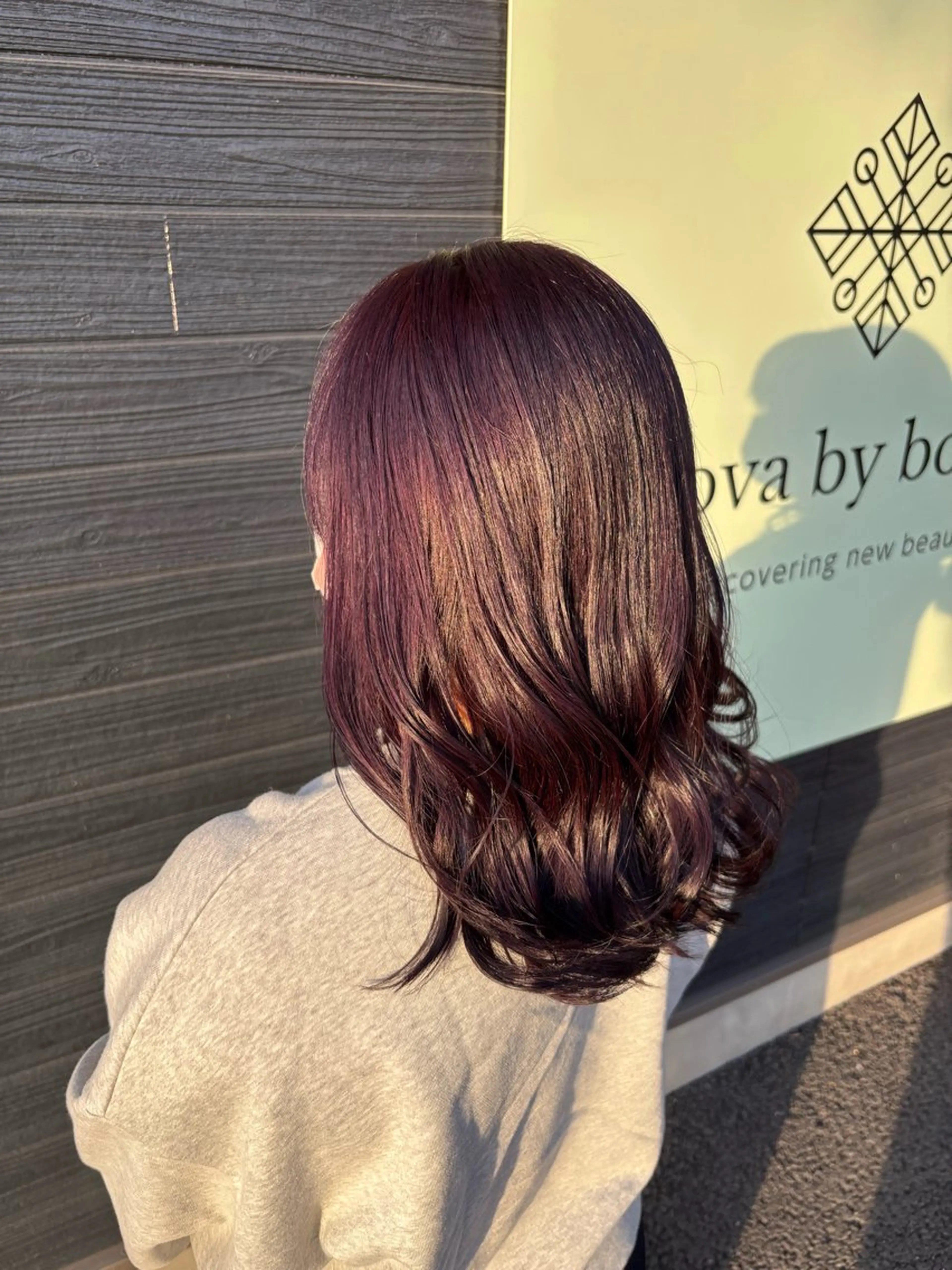 セミロング レディースレイヤー× 透明感カラー/紗彩のヘアスタイル