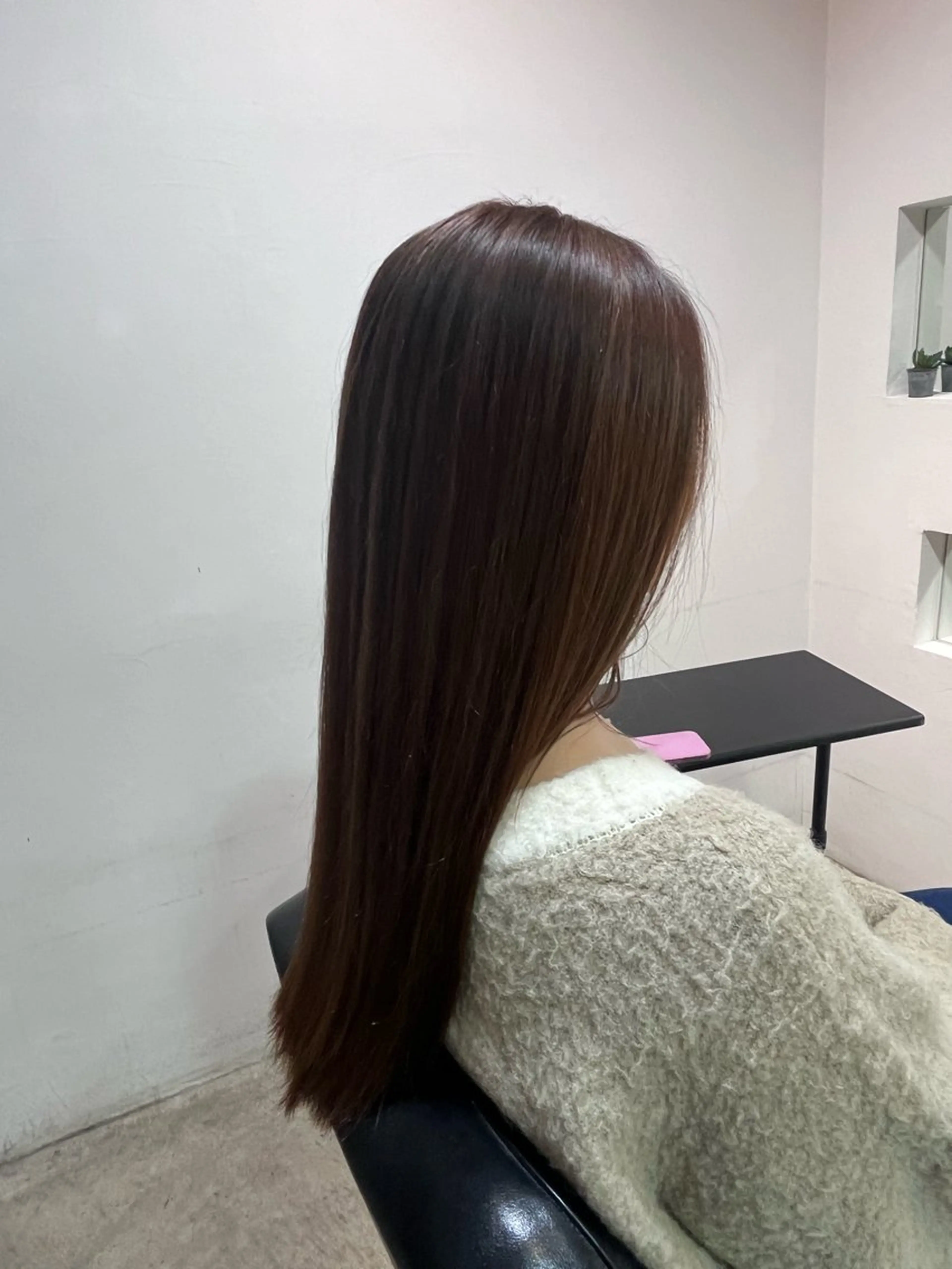 ロング 縮毛矯正 おおた あいこのヘアスタイル
