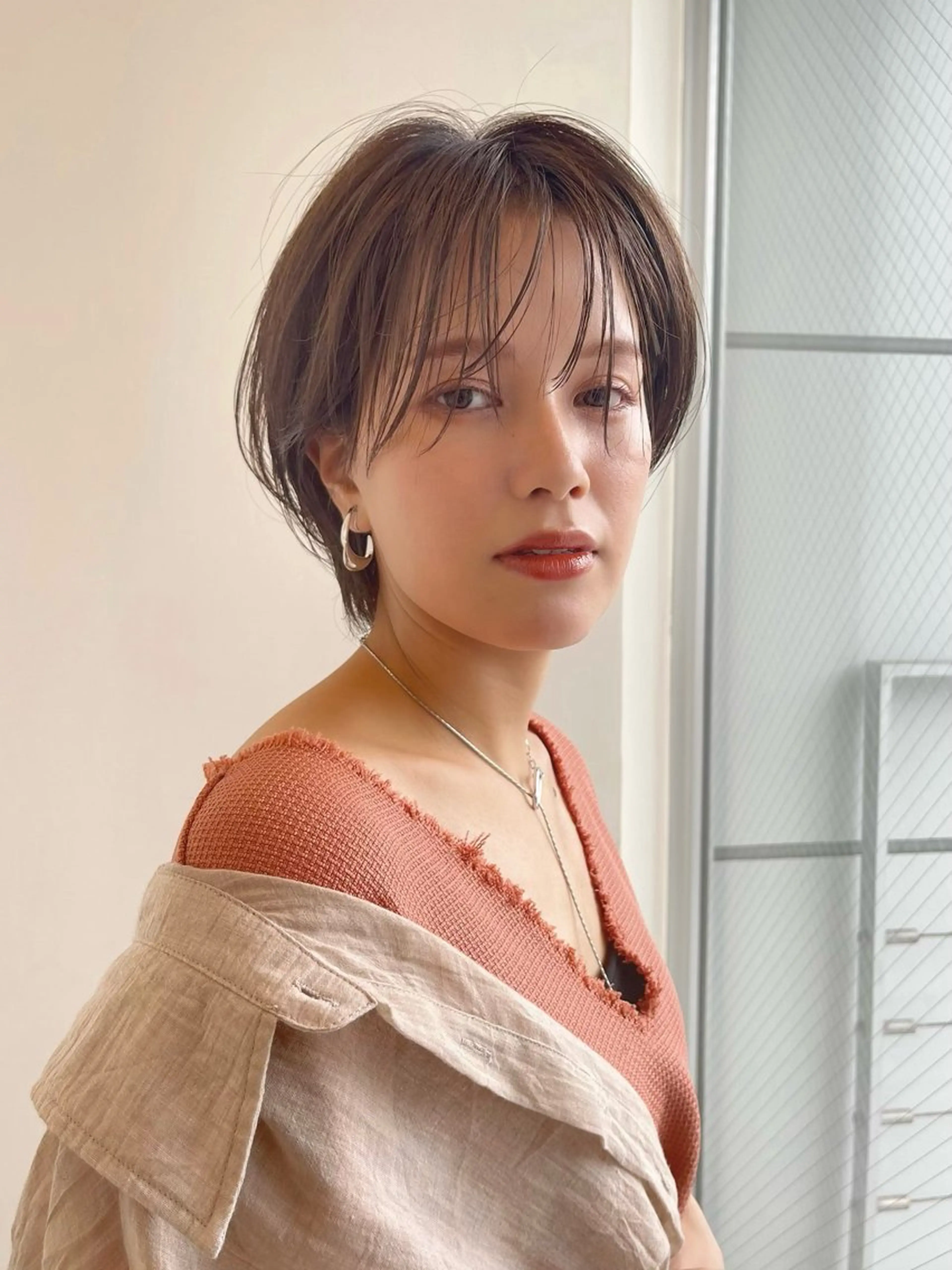 ショート 丸みショート イエローカラー 韓国風ヘア ショートヘア カット ヘアカラー トリートメント ショート・ボブ特化 mahoのその他イメージ