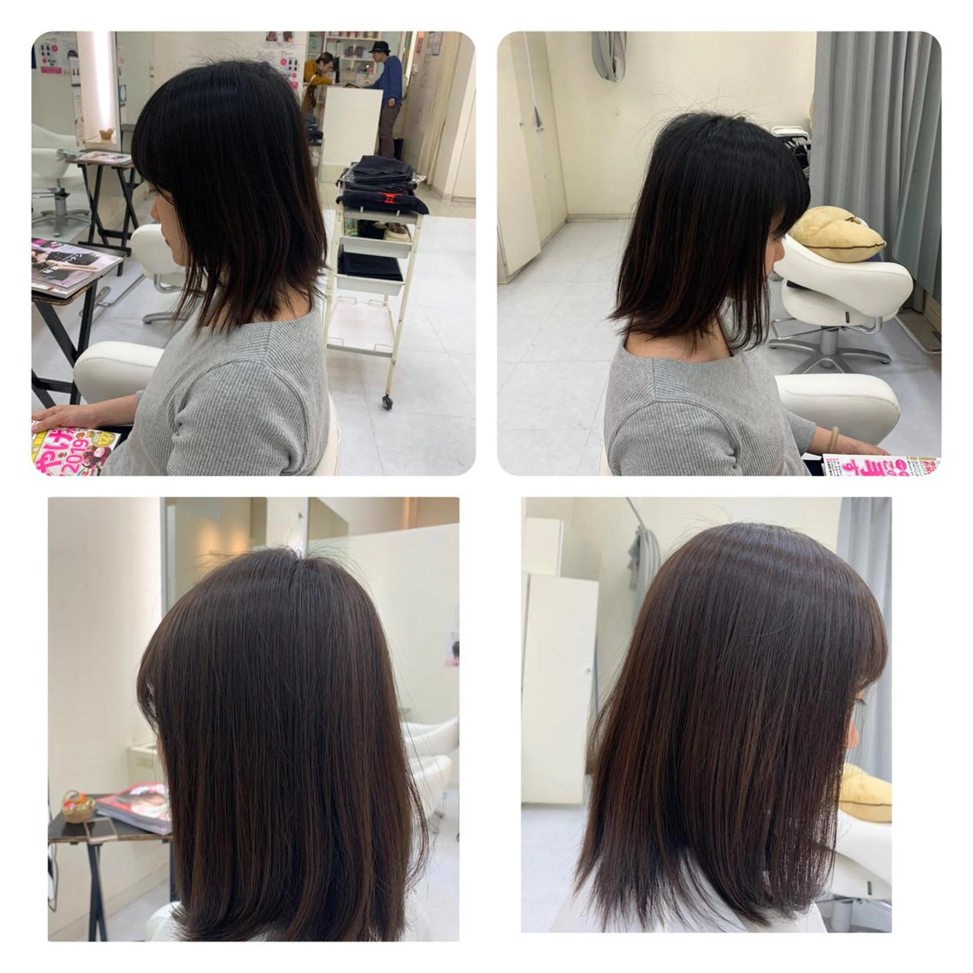 ミディアム アッシュ 丹野 圭太のヘアスタイル