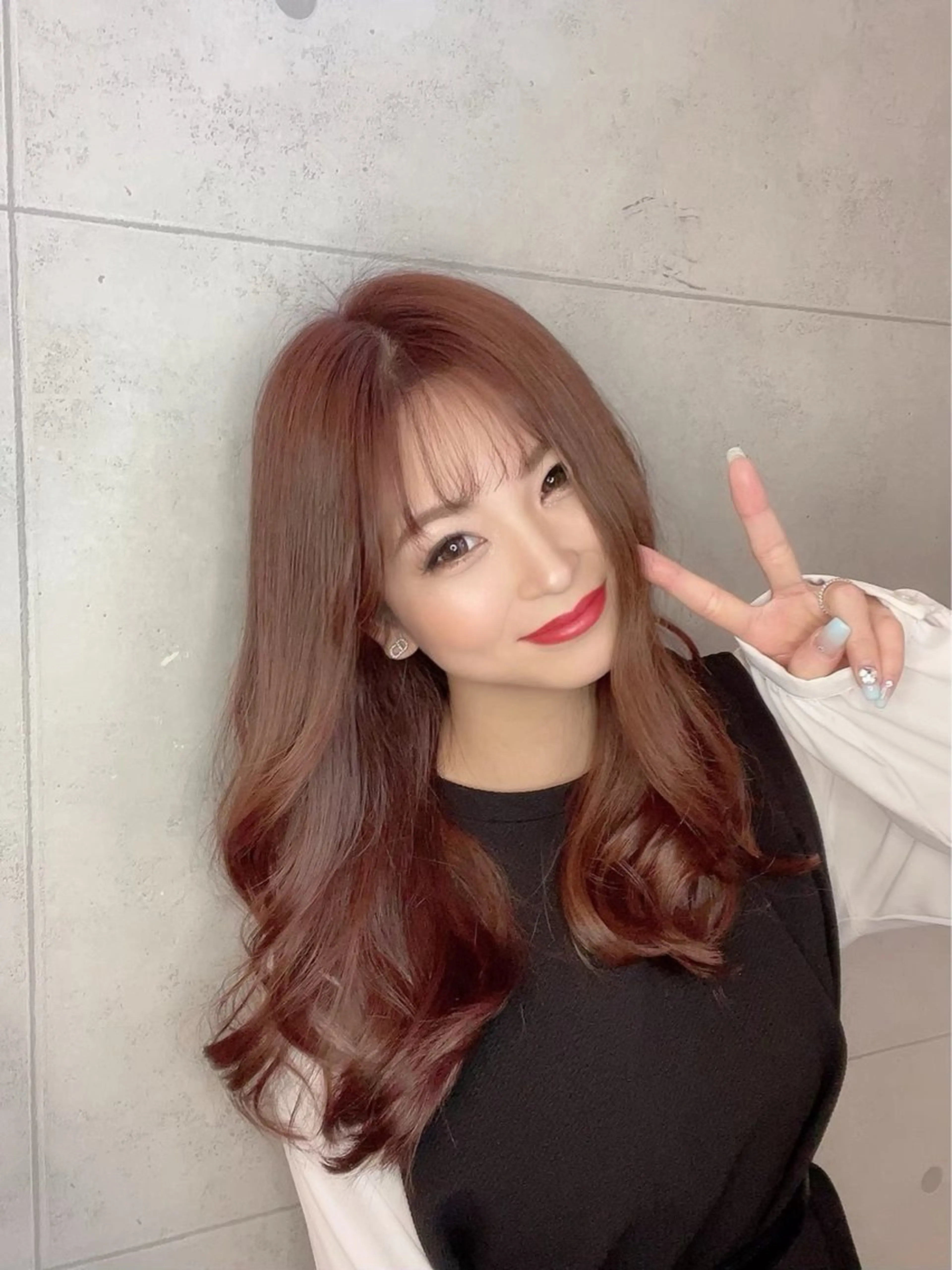 ロング カラー カット ヘアカラー 福田 武士のヘアスタイル