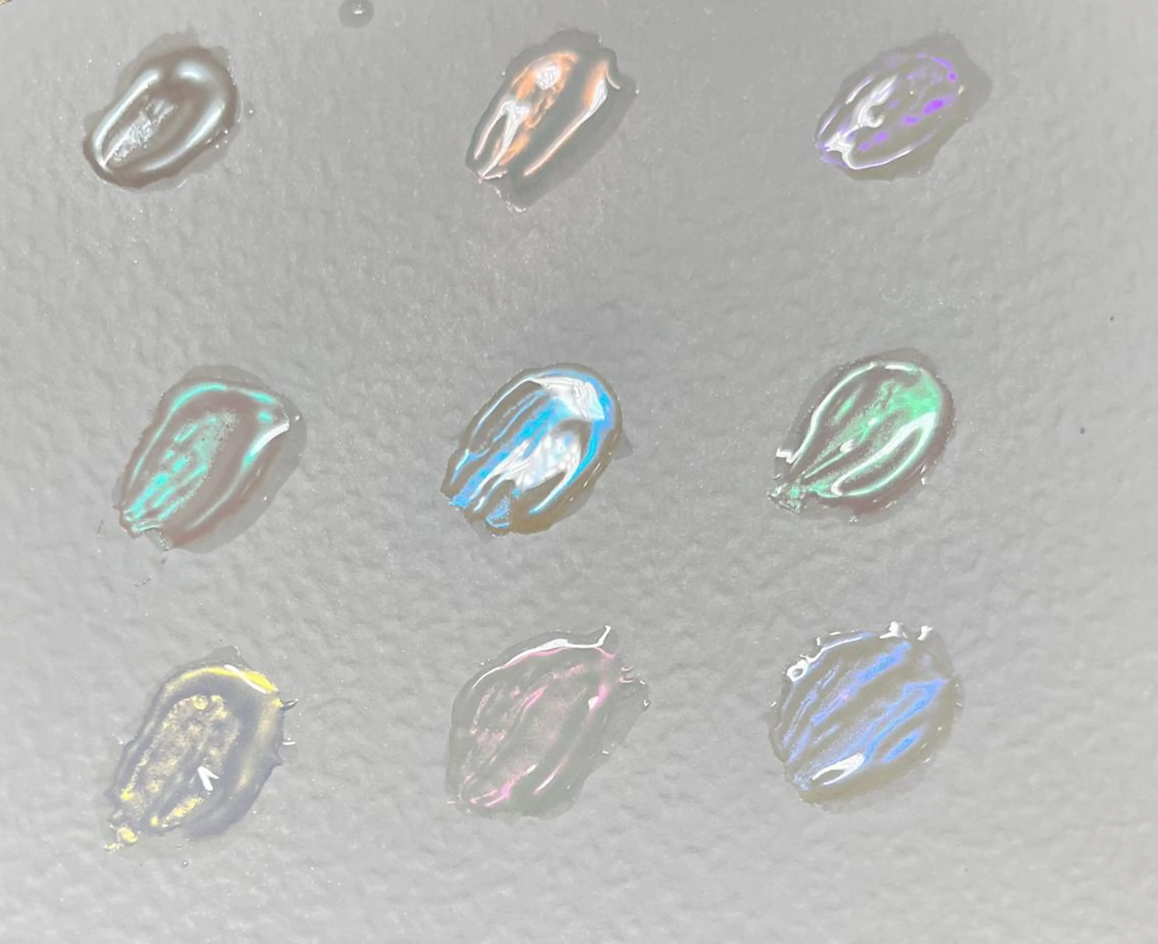 ネイル オーロラネイル ブルー クリアネイル ハート キラキラネイル AB マツエクネイルサロンのネイルデザイン