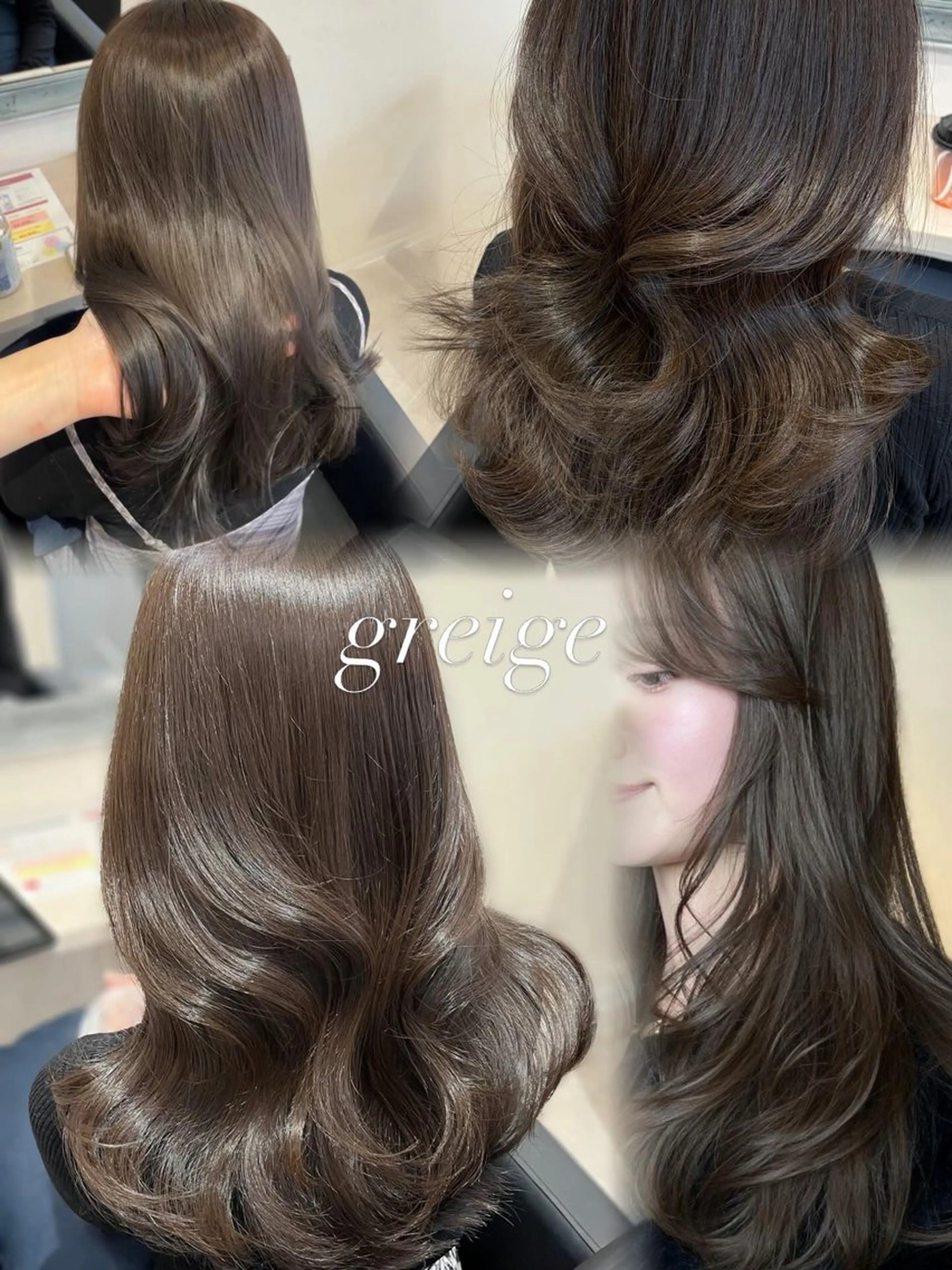ロング カット ヘアカラー 堤　葵生/透明感カラ ー/髪質改善縮毛矯正のヘアスタイル