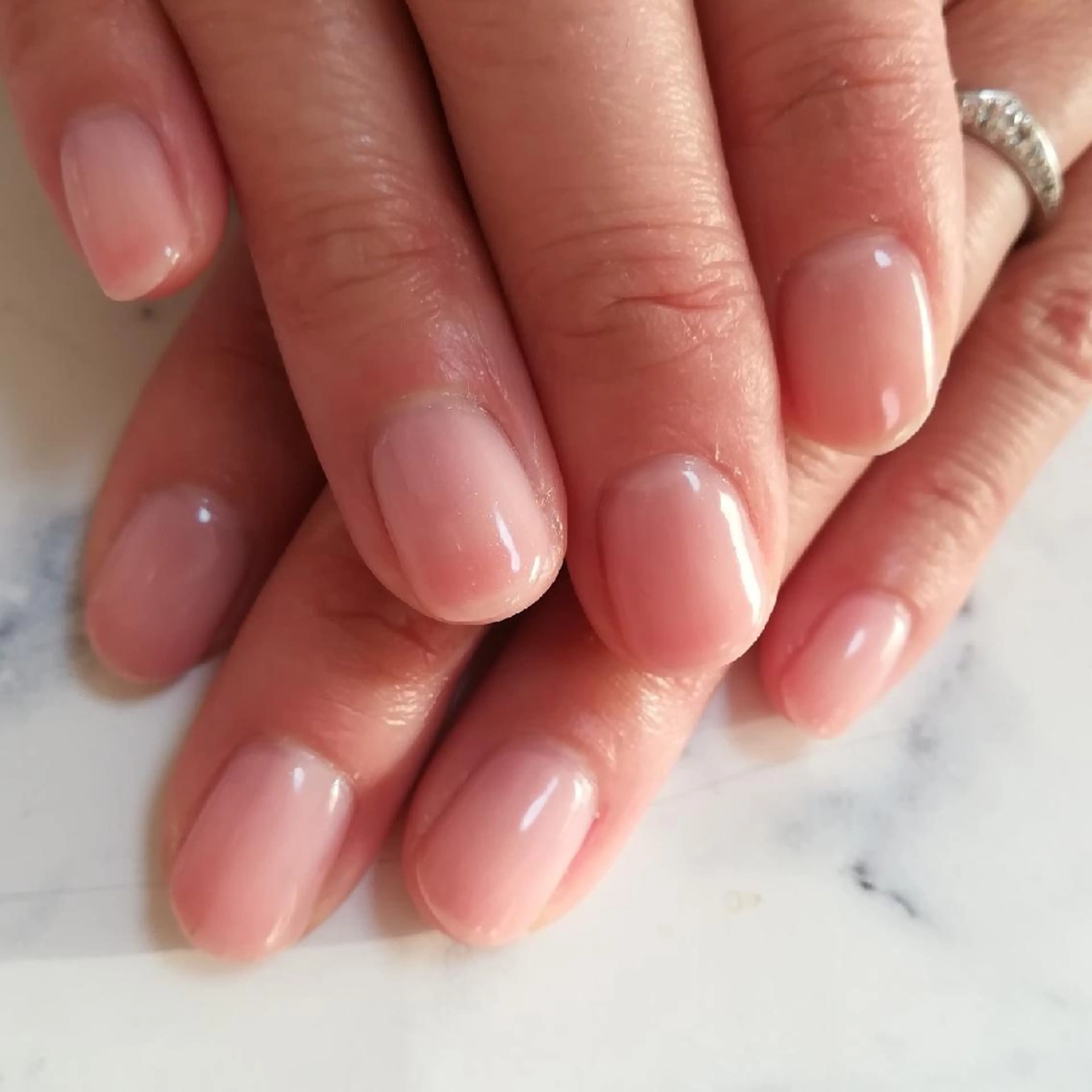 ネイル クリアネイル ピンク reve あやののネイルデザイン