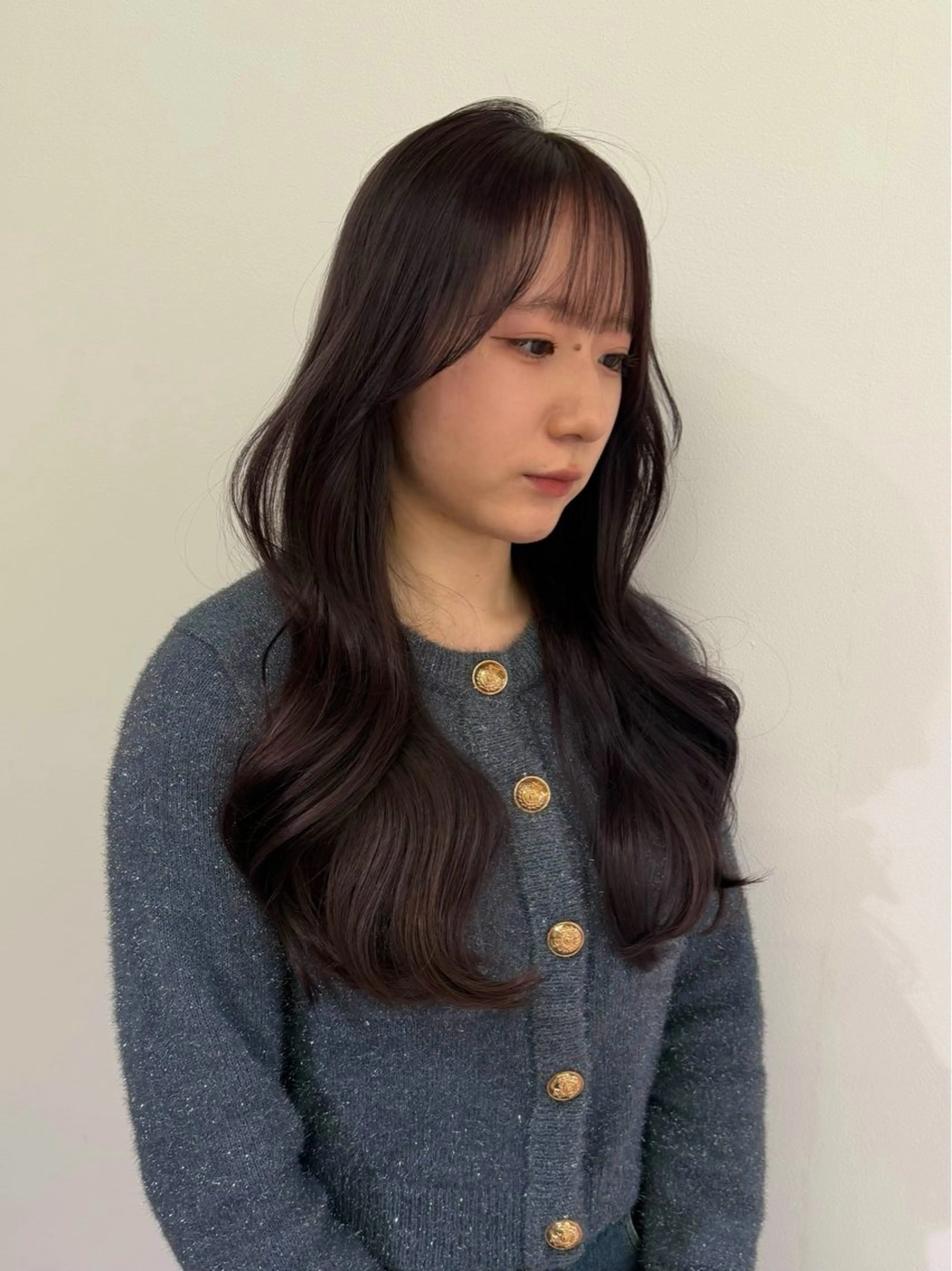 セミロング カット ヘアカラー トリートメント cher. naoのヘアスタイル