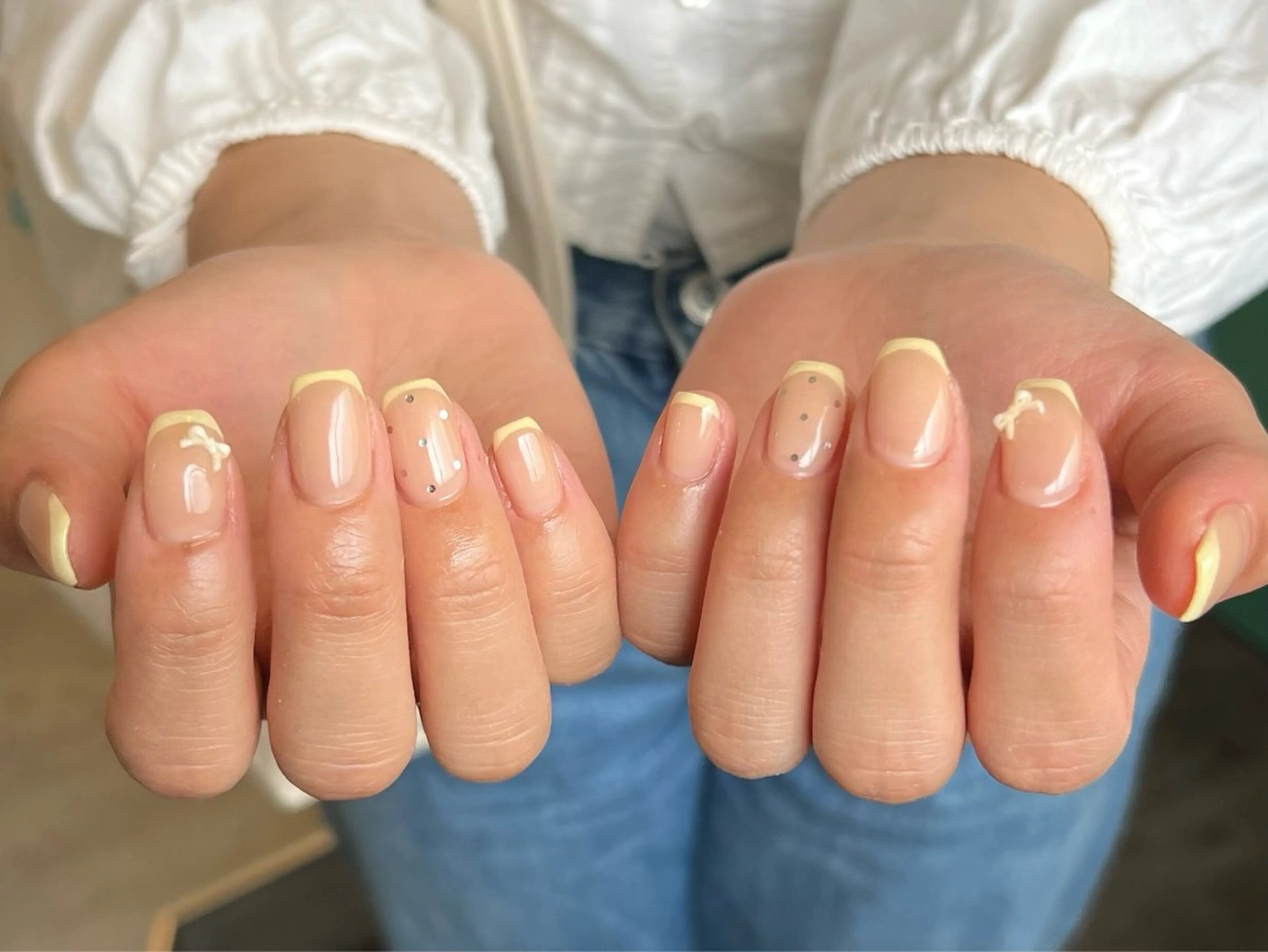 ネイル ドット シンプルネイル ハンドネイル 🫧💜 Yoshizawaのネイルデザイン