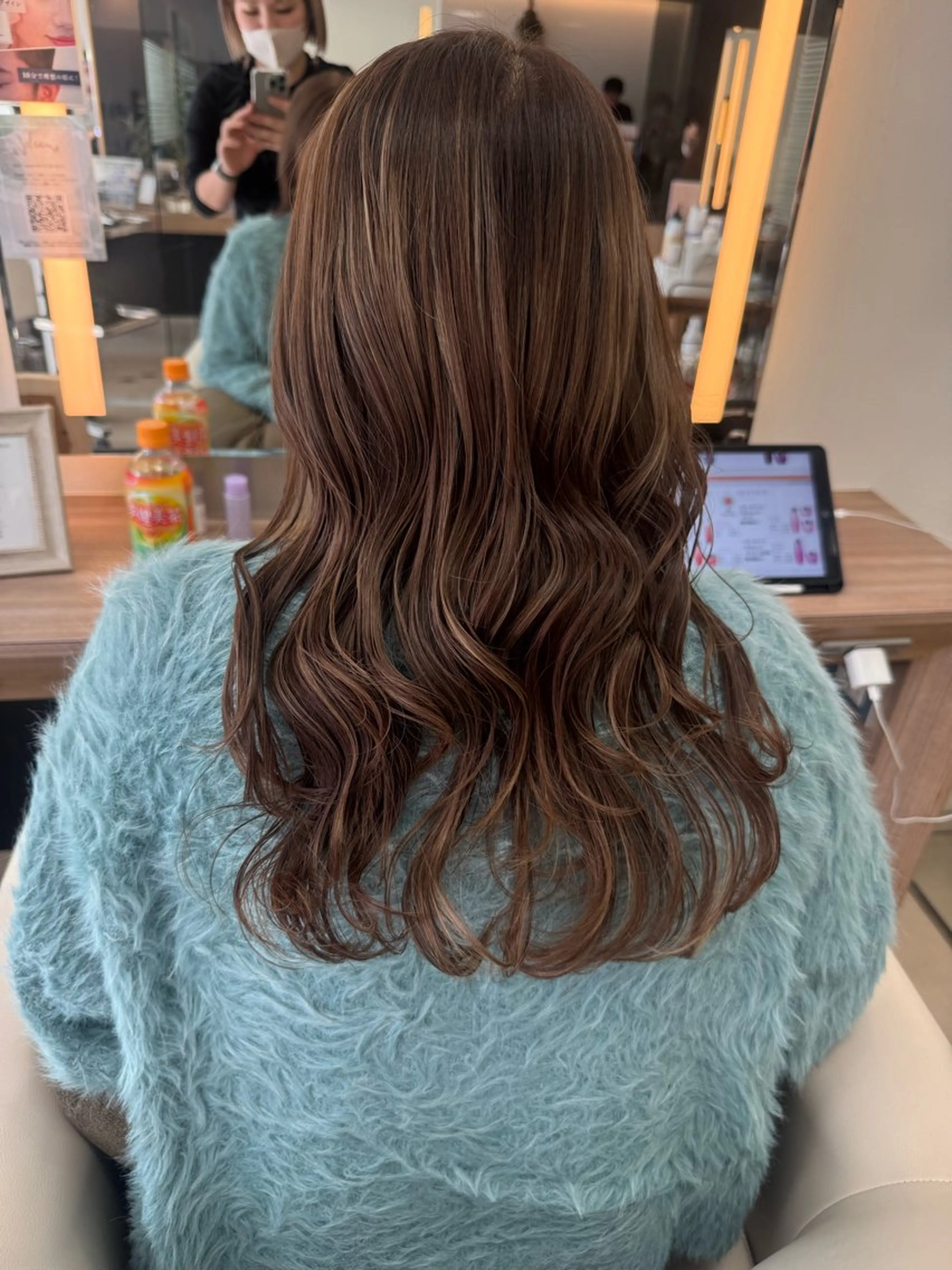ロング ダブルカラーベージュ カラー/tuburaのヘアスタイル
