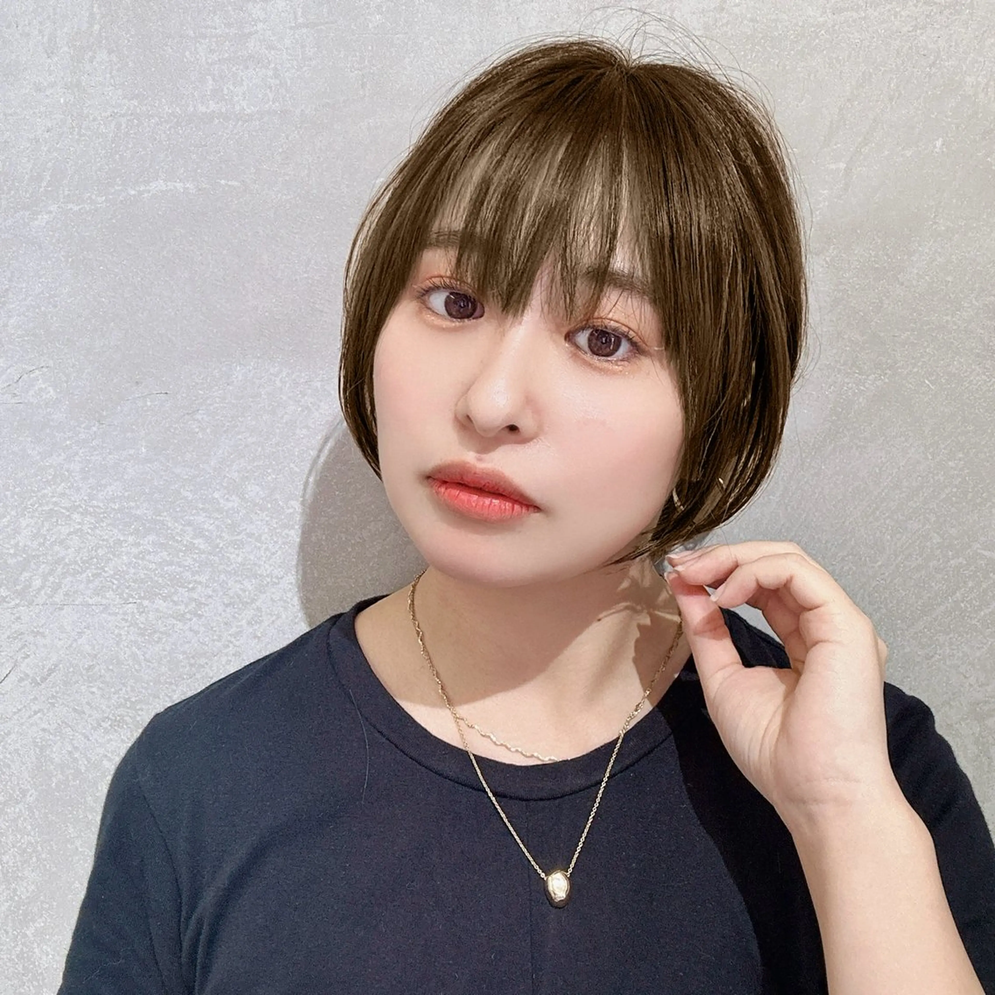 ショート カラー 小顔カット カット ヘアカラー トリートメント ヘッドスパ taiga レイヤー /髪質改善/矯正🌈のヘアスタイル